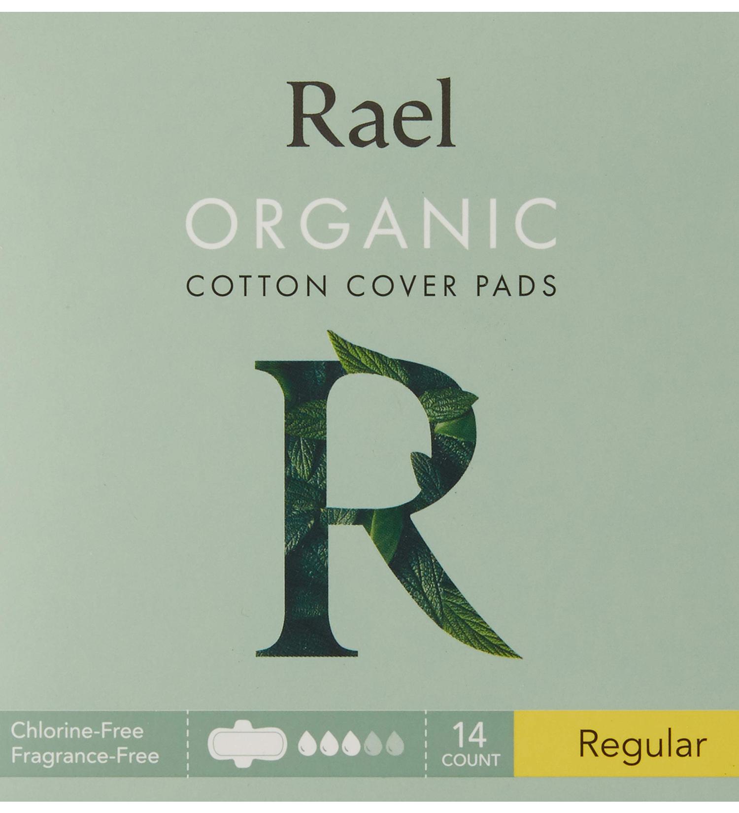 Rael Organic Cotton Cover Pads - Regular 14 Count | Eco-Friendly & Comfortable - Buy Online on GoSupps.com