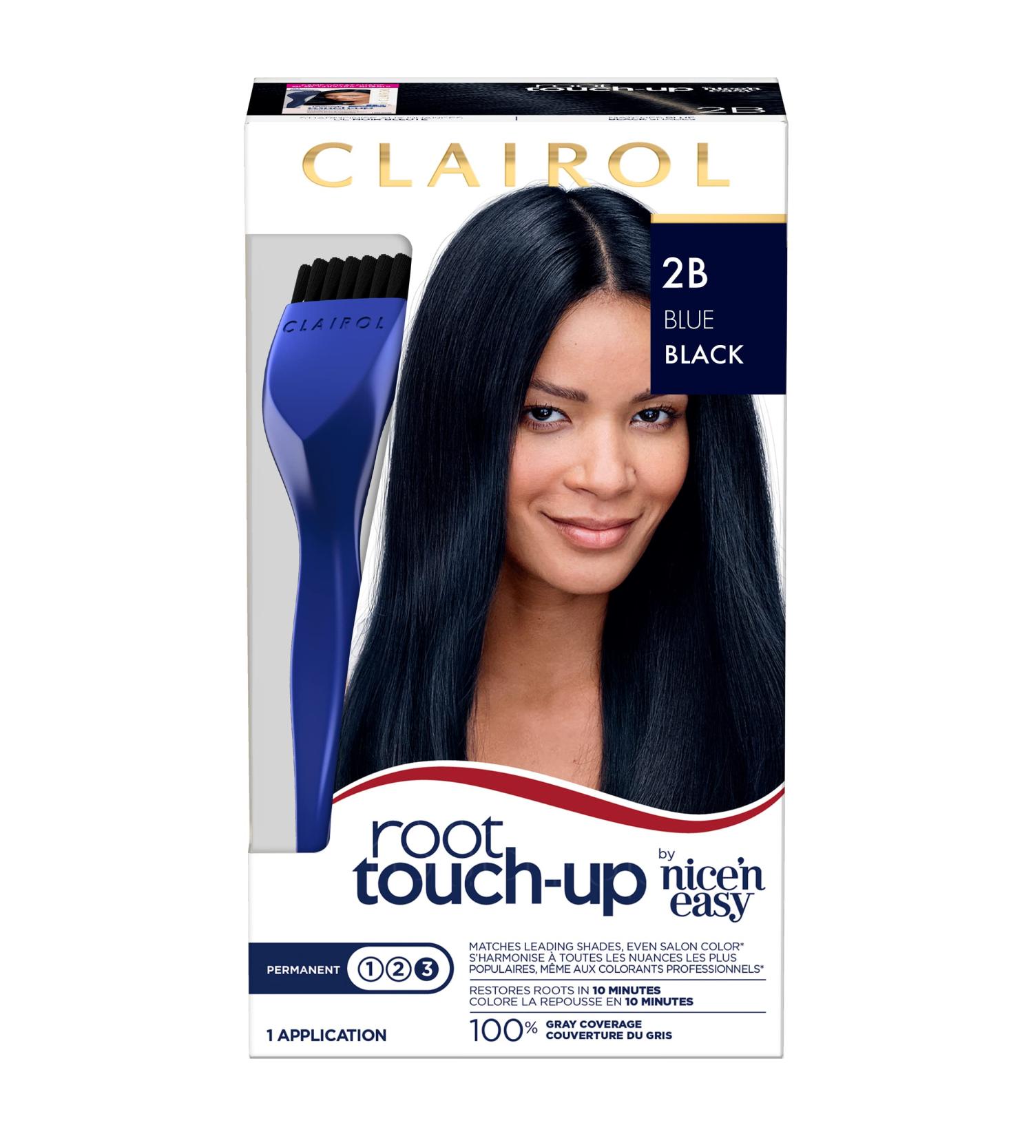 Clairol Root Touch-Up 2B Blue Black Permanent Hair Dye 1.1 Fl Oz - Pack of 1 - Buy Online on GoSupps.com