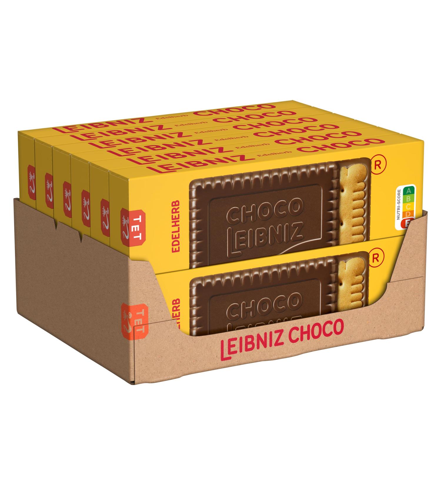 Leibniz Choco Edelherb 12 Pack - Crispy Dark Chocolate Butter Biscuits (12 x 125g) - Buy Internationally - Buy Online on GoSupps.com