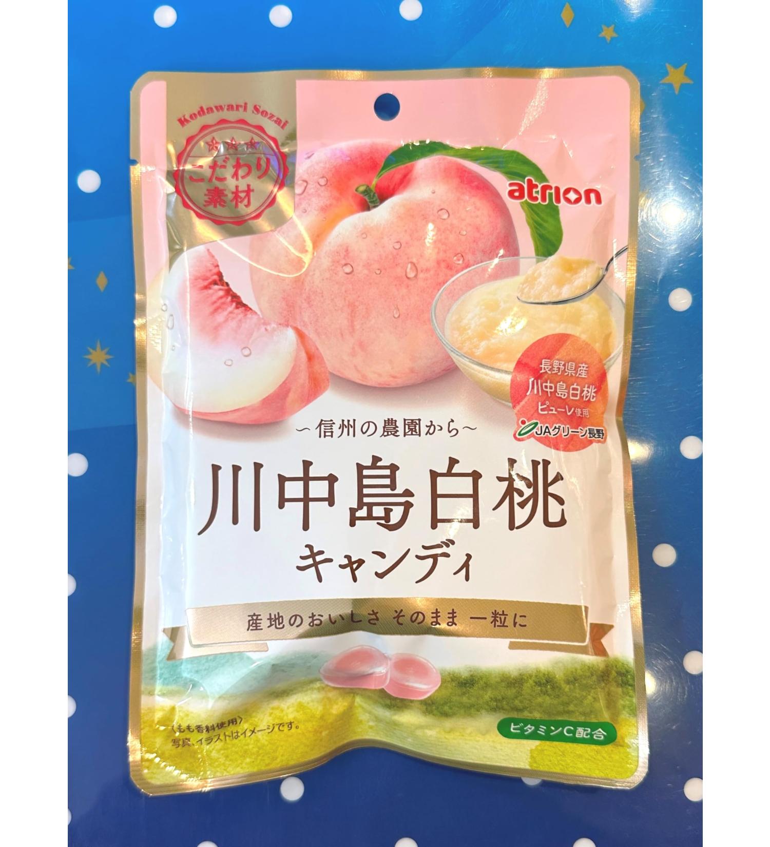 Atrion Seika Kawanakajima White Peach Candy 2.5 oz (70 g)