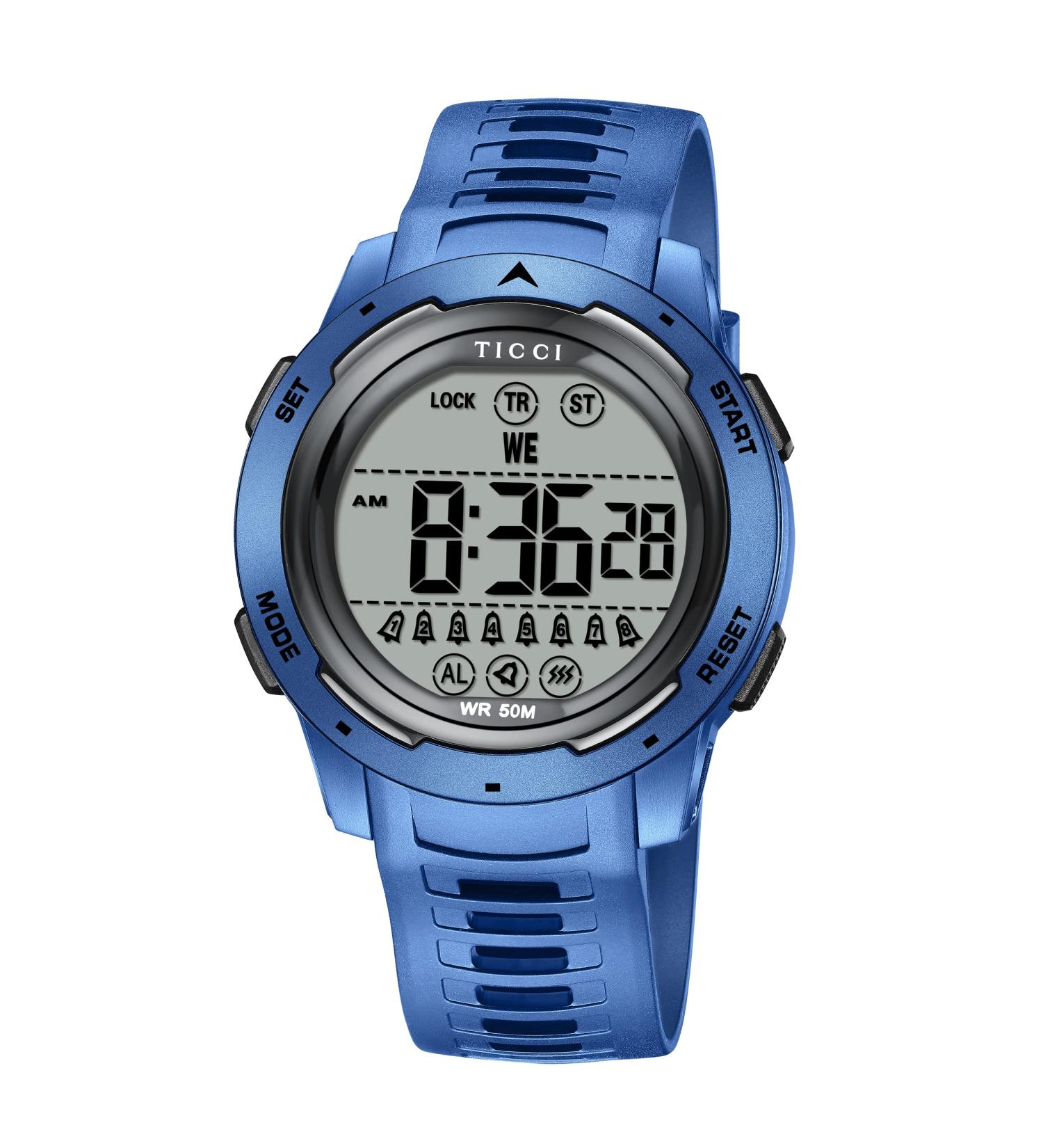 TICCI Unisex 8 Alarm Vibrating Watch - Waterproof Pill Reminder for Men & Women | Big Digits Vibra Alert Medication Aid - Buy Online on GoSupps.com