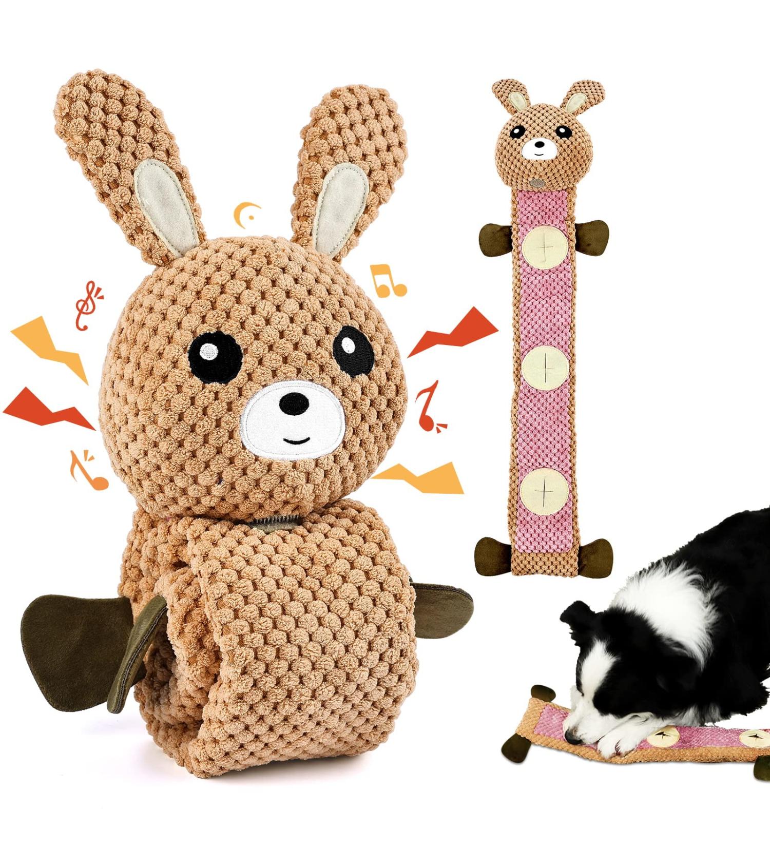 FWLWTWSS Interactive Dog Toys - Intelligence & Squeaker Toys for Stress Relief & Food Training - Buy Online on GoSupps.com