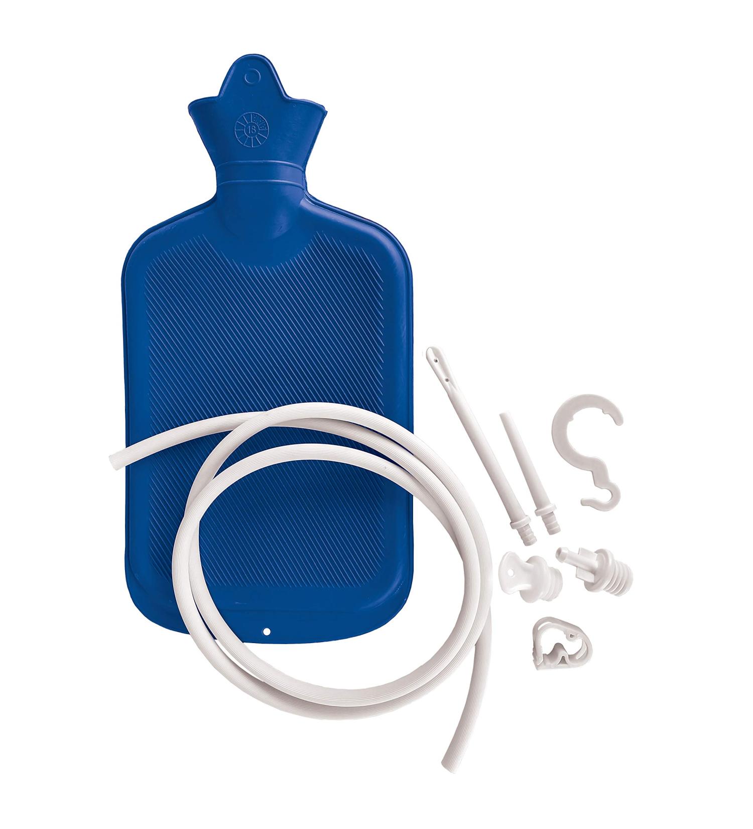 Blue Jay Elite Healthcare Portable Hot/Cold Rubber Water Bottle with Douche Enema | Multi-Functional Heat Therapy Solution - Buy Online on GoSupps.com