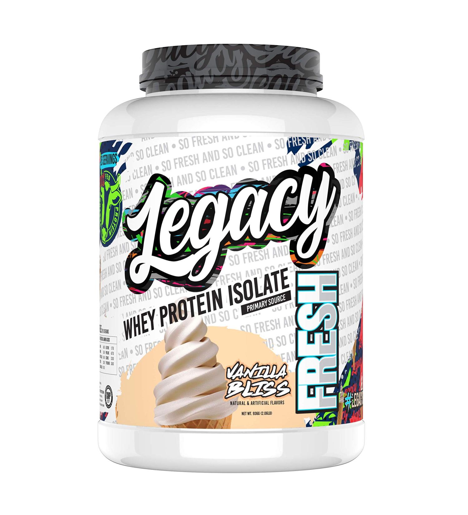 Fresh Whey Protein Vanilla Bliss 2lb | 26g Pasture Fed Premium Whey Protein | High Protein + Amino Acids | Muscle Building