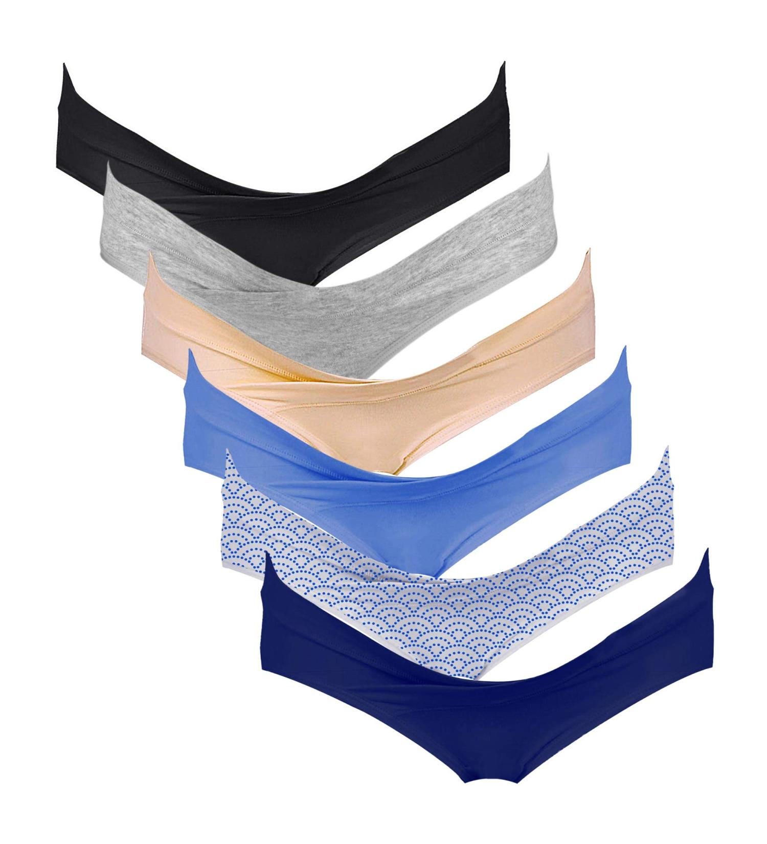 Intimate Portal Maternity Knickers 6-pk | Pregnancy Postpartum Underwear | Cotton Bikini Pants - Buy Online on GoSupps.com