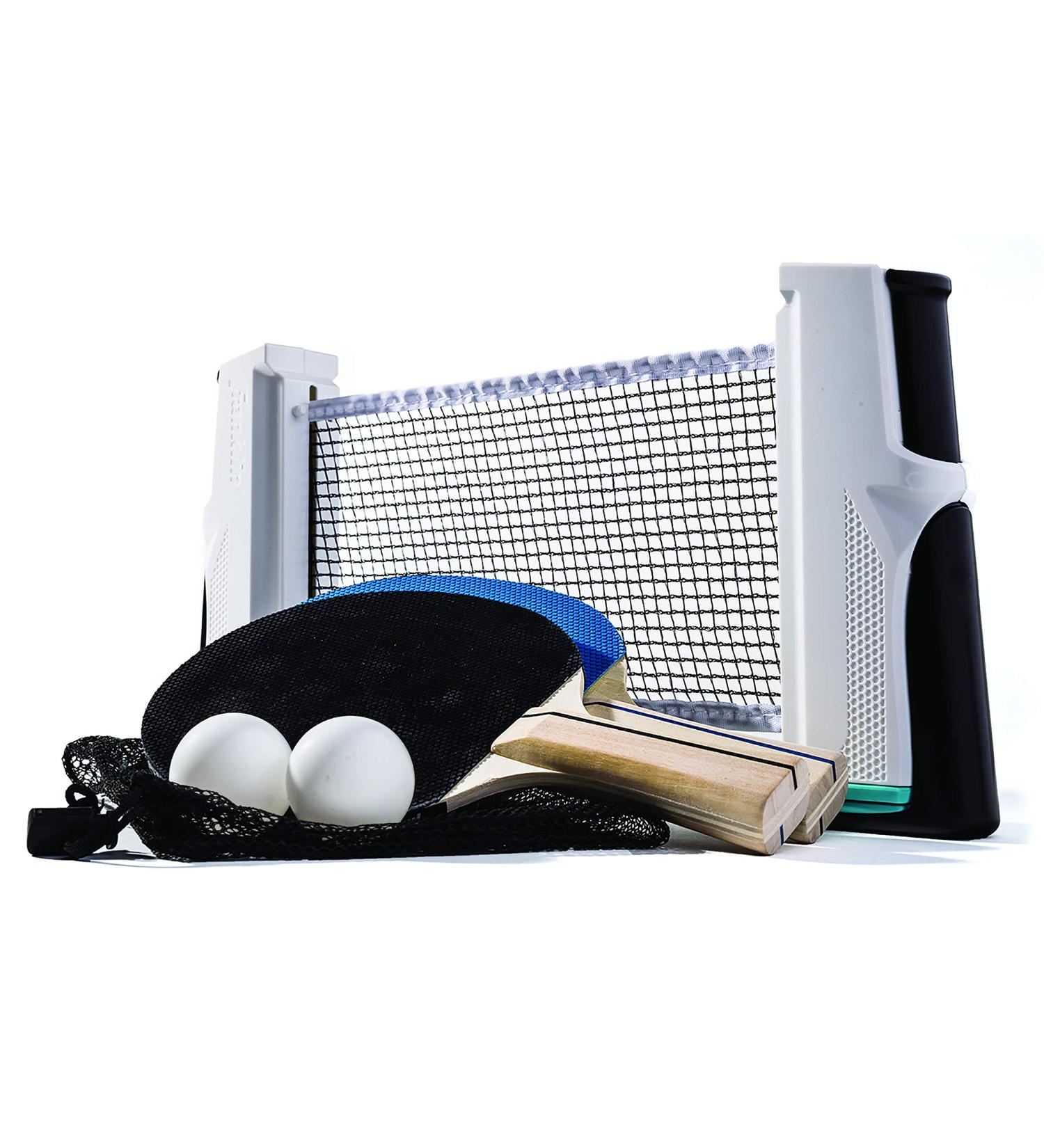 Franklin Sports Table Tennis to Go Portable Ping Pong Set - Includes Table Top Net, (2) Paddles, and Balls - White - for 2 Players - Buy Online on GoSupps.com