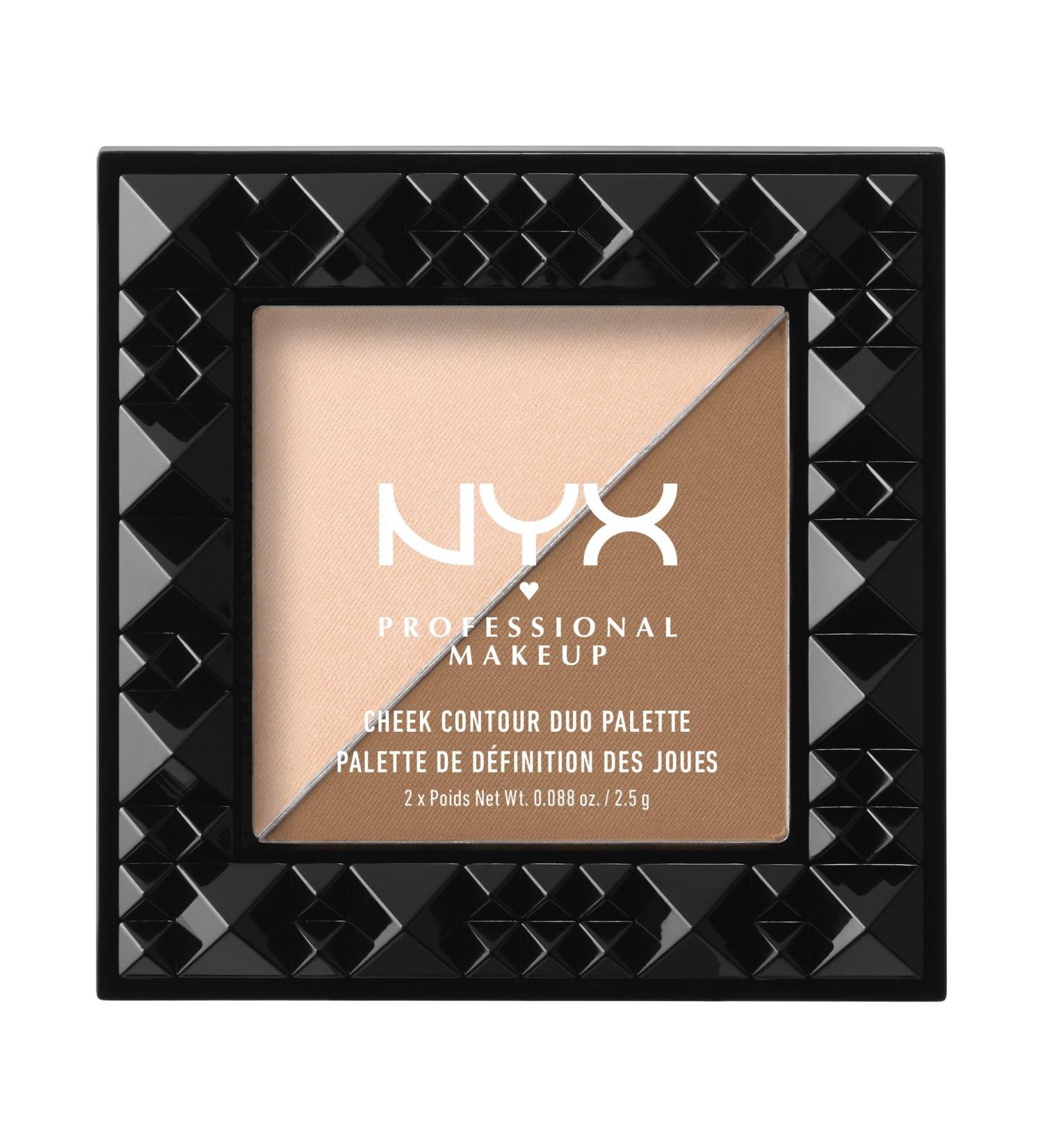 NYX Contour Duo Palette Cheek On Cheek 0.18 oz - Professional Makeup - Buy Online on GoSupps.com