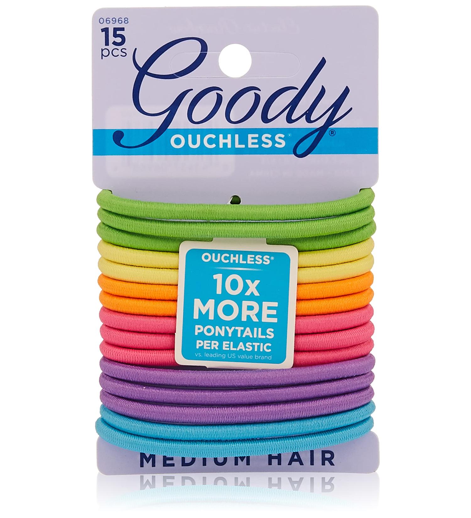 GOODY Women's Ouchless Neon Elastics - 15 Count - Buy Online on GoSupps.com