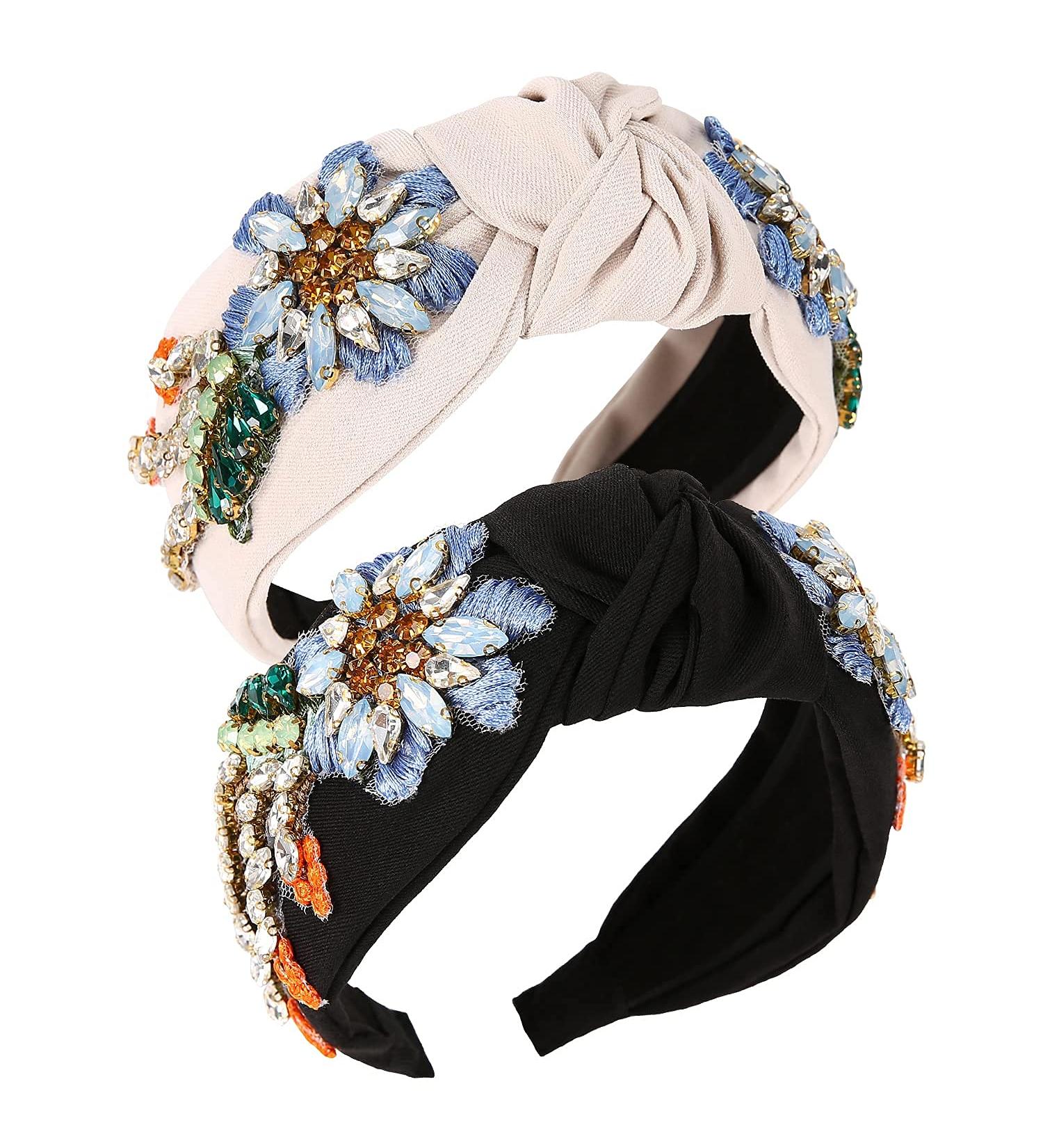 Qianxuan Rhinestone Crystal Headband for Women - Handmade Diamond Fashion Hair Accessories - Buy Online on GoSupps.com