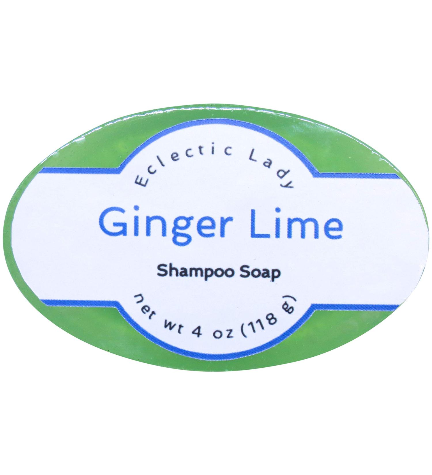 Eclectic Lady Ginger Lime Shampoo Soap Bar - Pure Argan Oil Silk & Honey Protein Calendula & Aloe Extracts - 4 oz - International Shipping Available - Buy Online on GoSupps.com