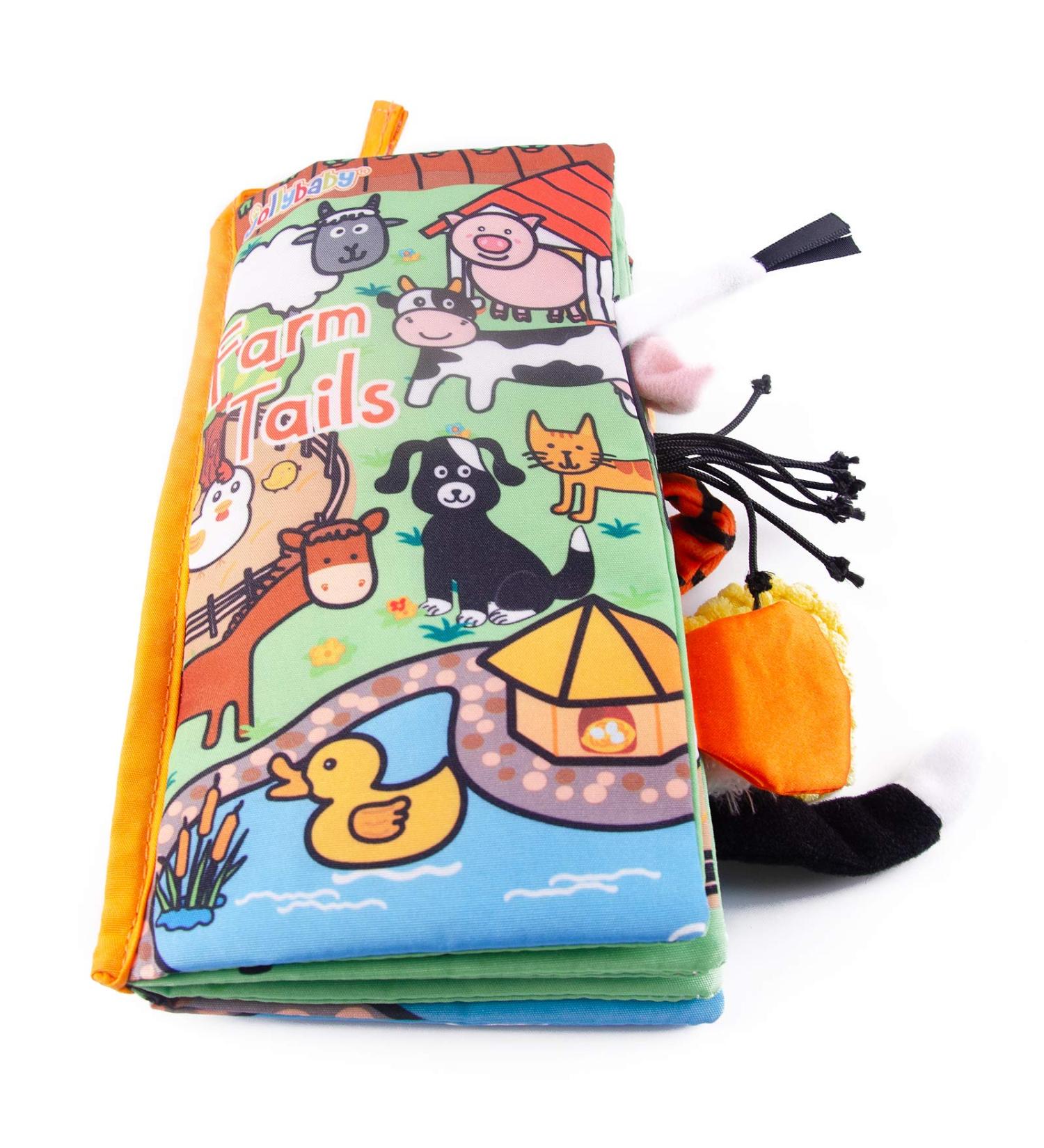 Eutionho Baby Soft Book | 3D Animals Tails | Crinkle Sensory Touch and Feel | Farm Tails | Ideal for Baby Toddler Kids - Buy Online on GoSupps.com