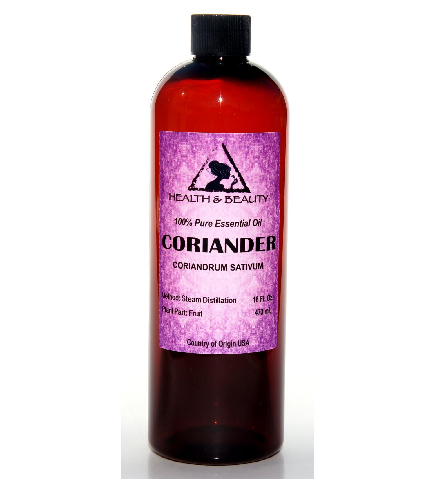 Coriander Essential Oil Aromatherapy Therapeutic Grade 100% Pure Natural 32 oz - Buy Online on GoSupps.com