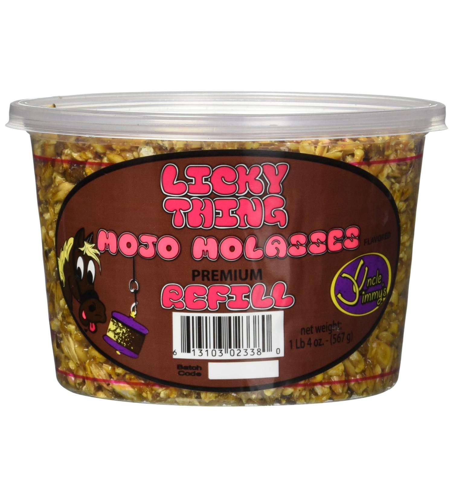 Uncle Jimmys Licky Thingy Mojo Molasses (1 lb 4oz) - Irresistible Horse Treat for Enhanced Joy and Wellness - Buy Online on GoSupps.com