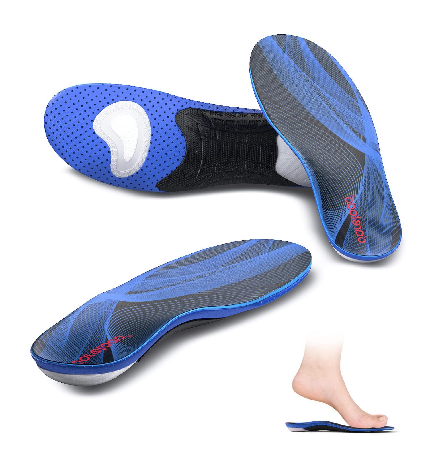 Daretodo Orthotic Insoles - Arch Support for Men & Women | Shock Absorption Inserts for Foot Pain Relief | Ideal for Sports, Running, Standing | Men's Size 11.5 - Buy Online on GoSupps.com