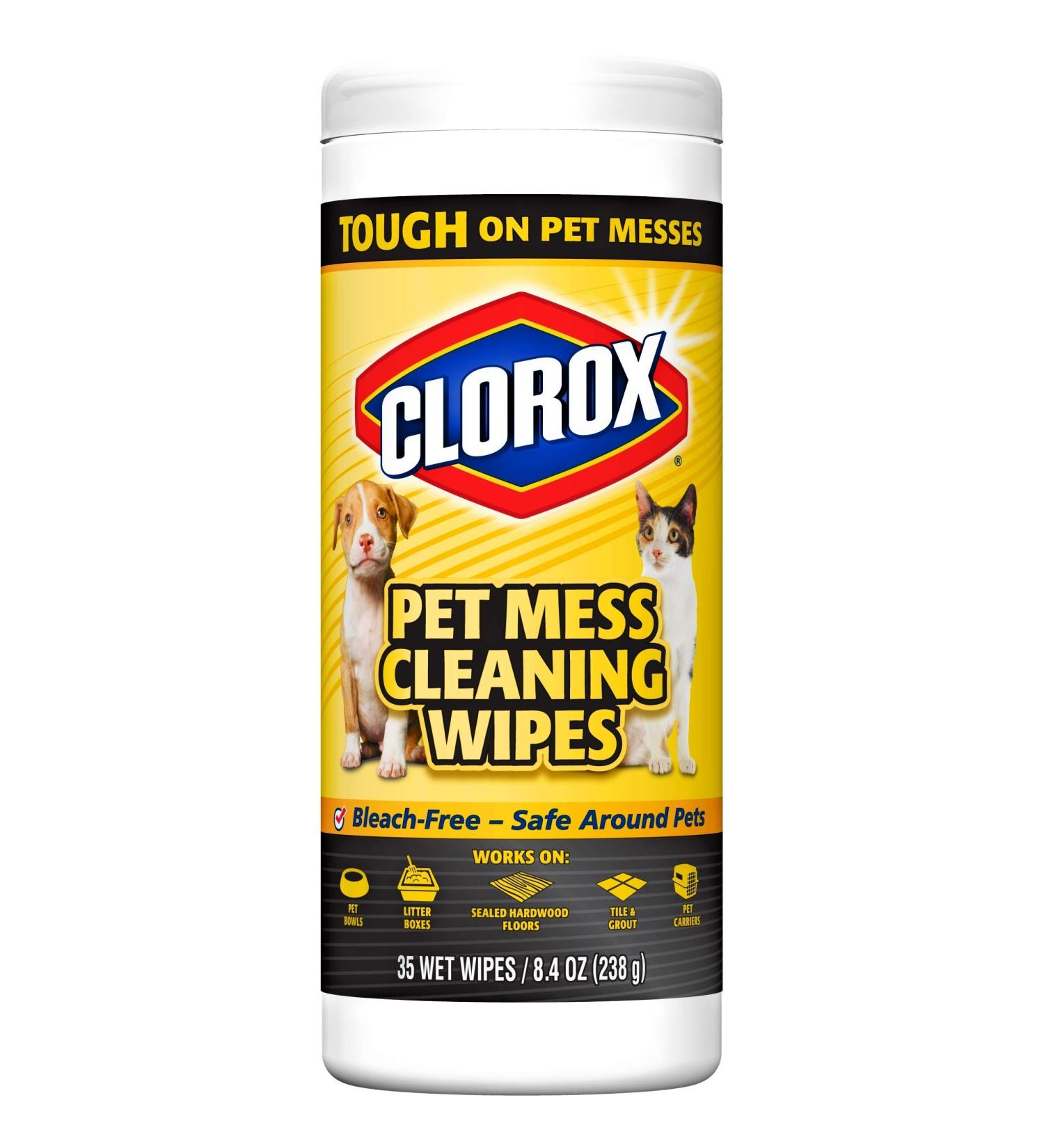 Fresh Step Clorox Wipes for Cleaning Pet Messes - 35 Count - Buy Online on GoSupps.com