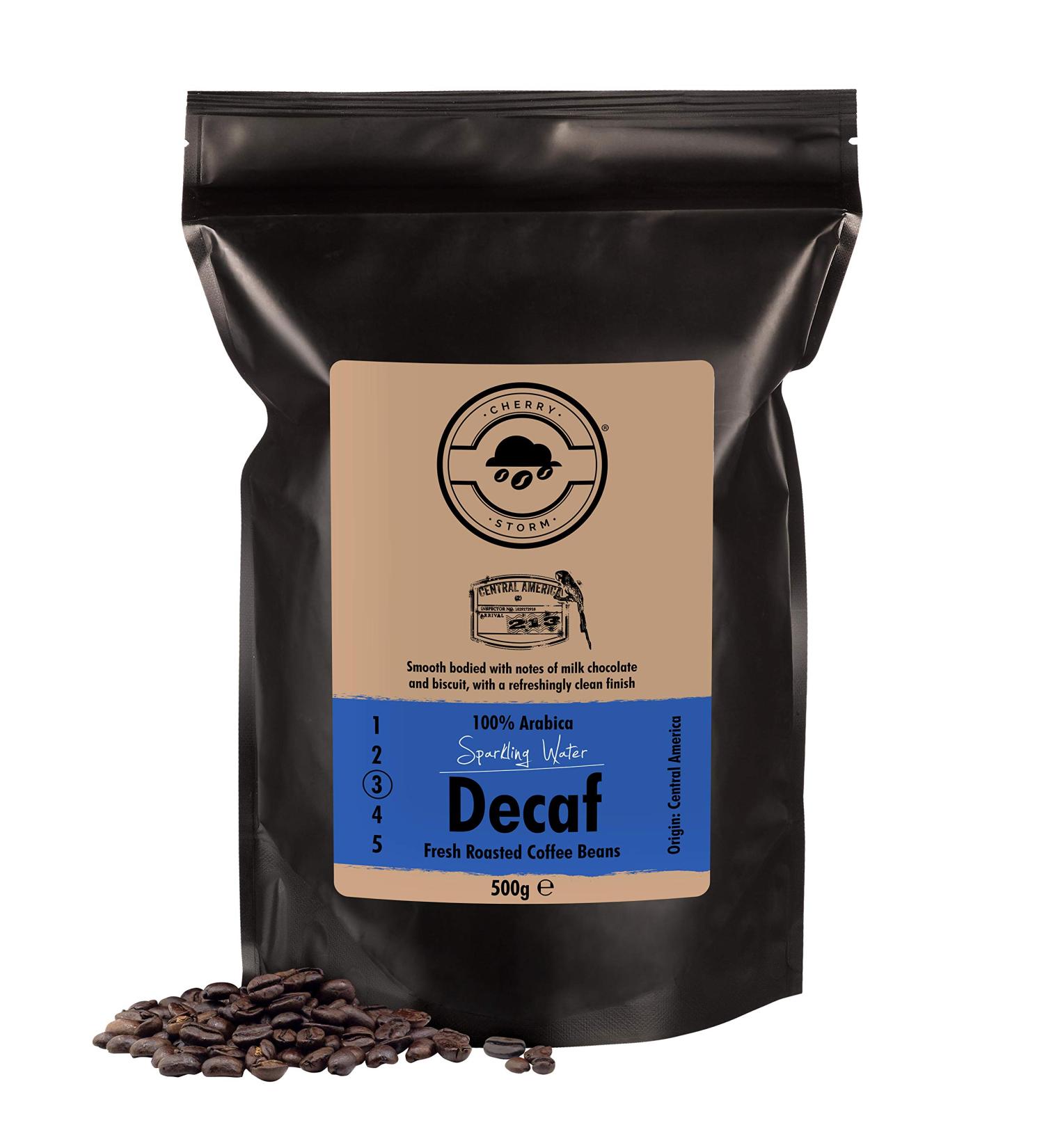 Cherry Storm - Sparkling Water Decaf - Decaffeinated Coffee Beans - 500g - 100% Arabica - Buy Online on GoSupps.com