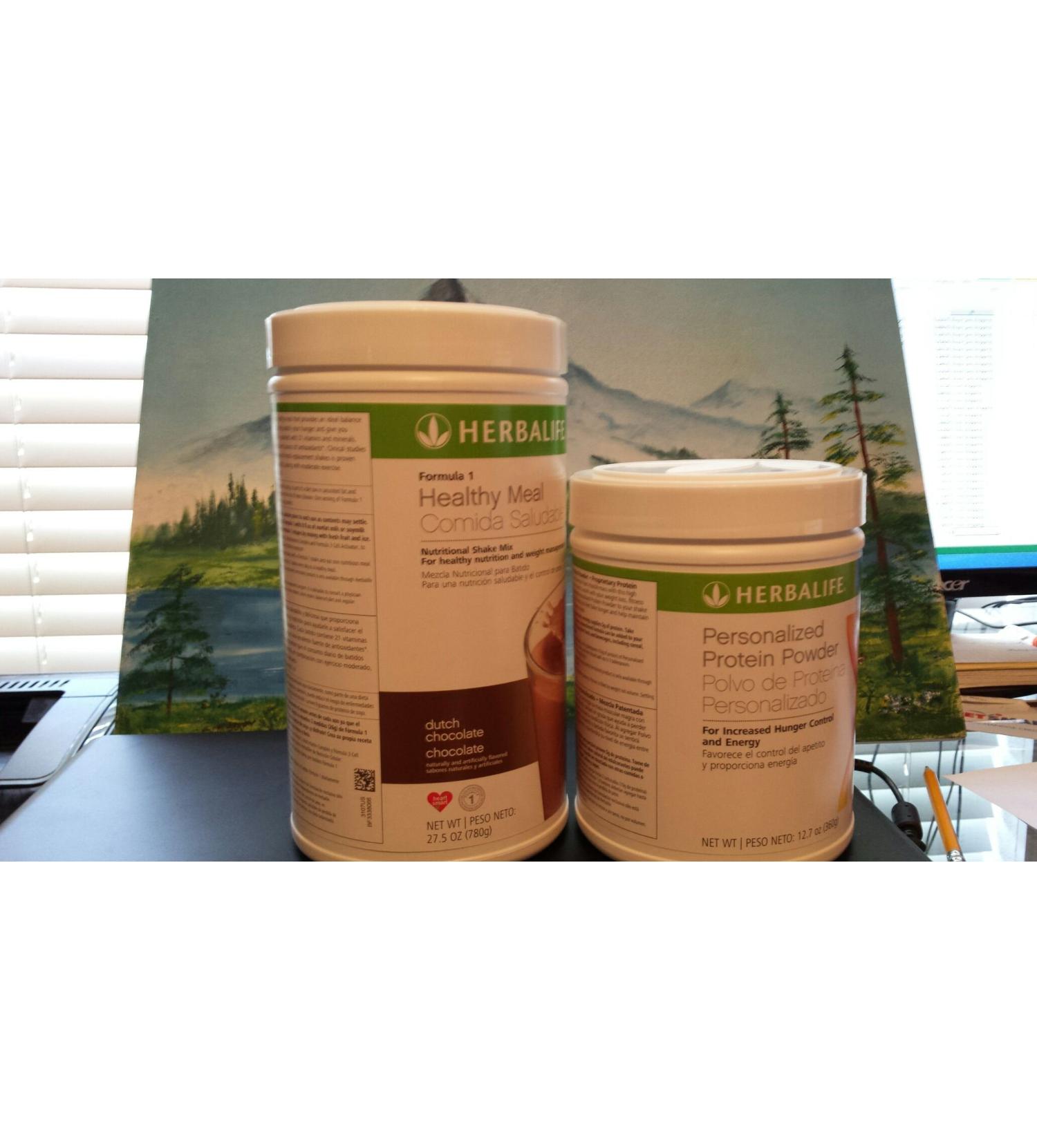 Herbalife Formula1 Nutritional Shake(Choose Your Flavor) + Personalized Protein Powder (Dutch Chocolate)