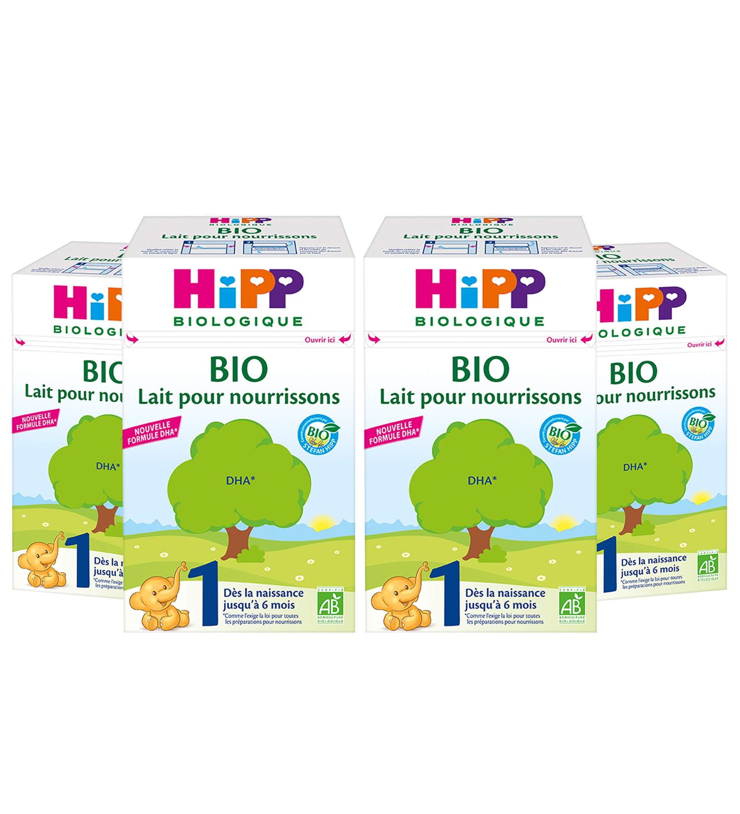 Hipp Biologique Organic Infant Milk 600 g - Pack of 4