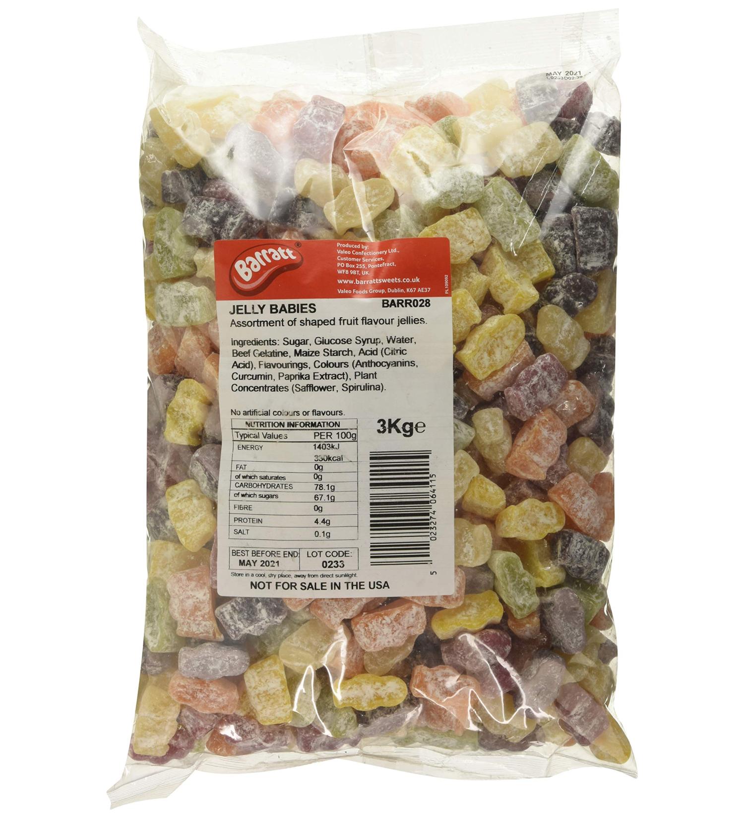 Barratt Jelly Babies 3 Kg - Buy Online on GoSupps.com