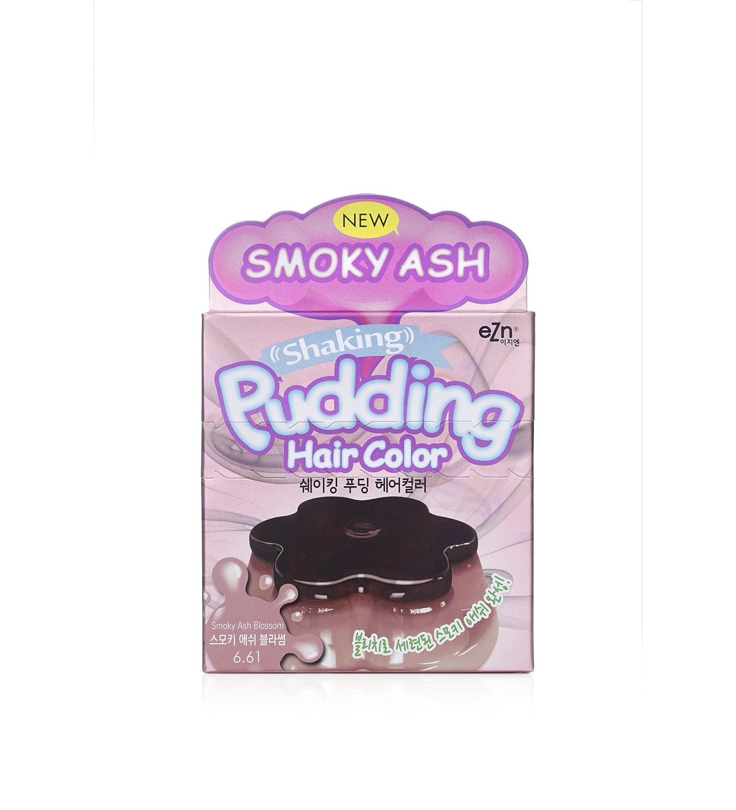 EZN Pudding Hair Dye Smoky Ash Blossom Hair Color #6.61 Hair Dye DIY Kit Included Korean Beauty - Buy Online on GoSupps.com