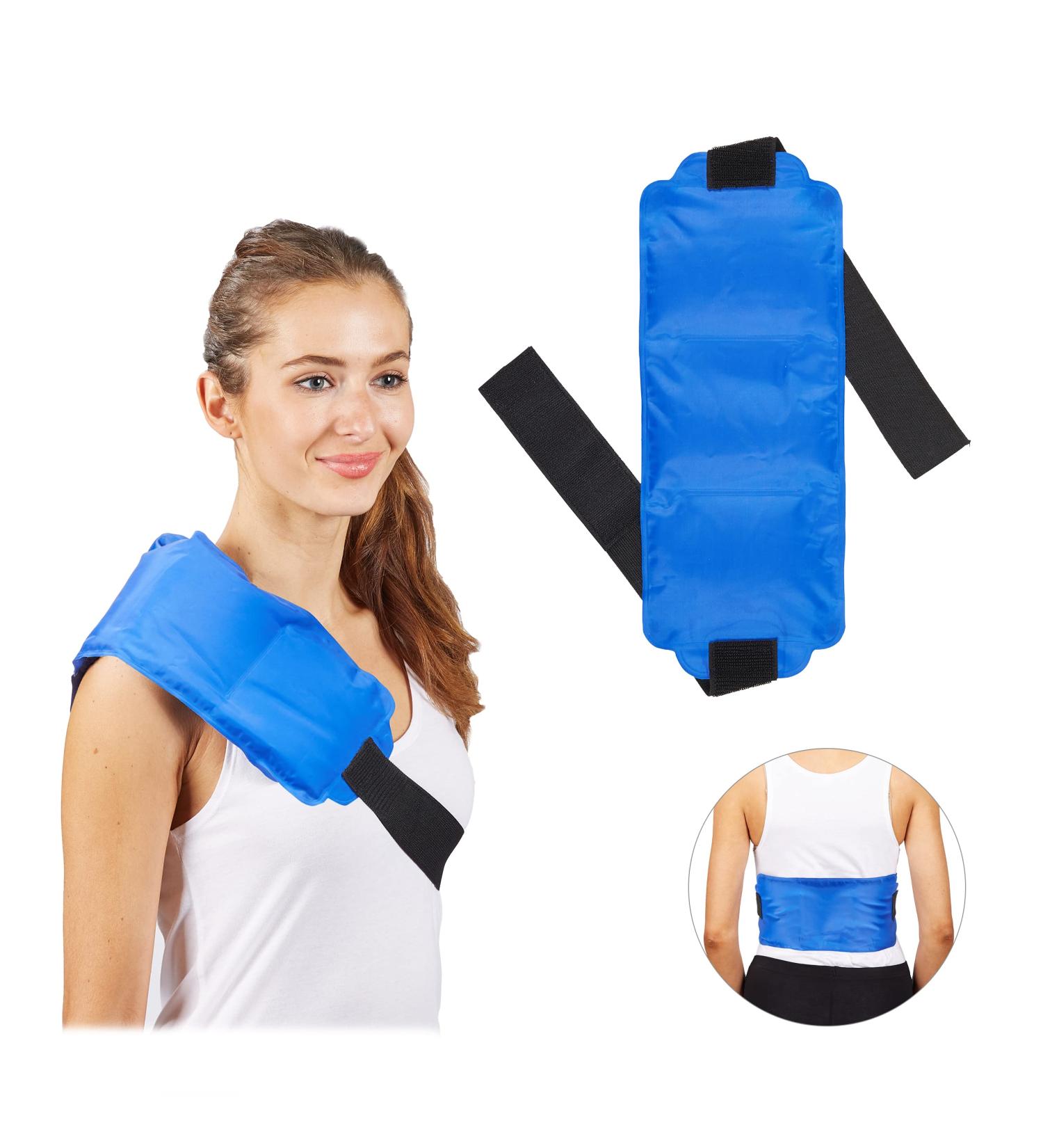 Large 2 x Cooling Pad - Versatile Shoulder & Back Relief | Gel Compress for Warm & Cold Therapy | First Aid Essential - Buy Online on GoSupps.com
