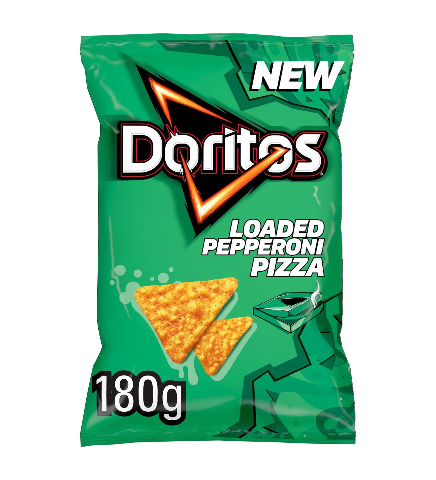 Doritos Loaded Pepperoni Pizza 180g - Delicious Snack for Pizza Lovers - Buy Online on GoSupps.com