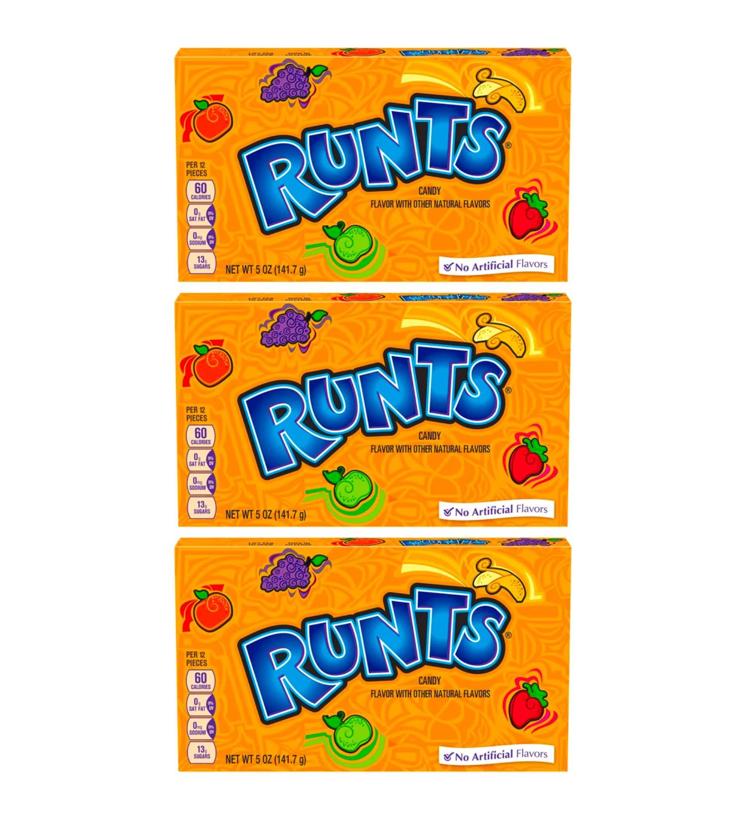 Runts Candy Theater Box | By Blue Clover Foods | 5oz Box | Pack Of 3 - Buy Online on GoSupps.com