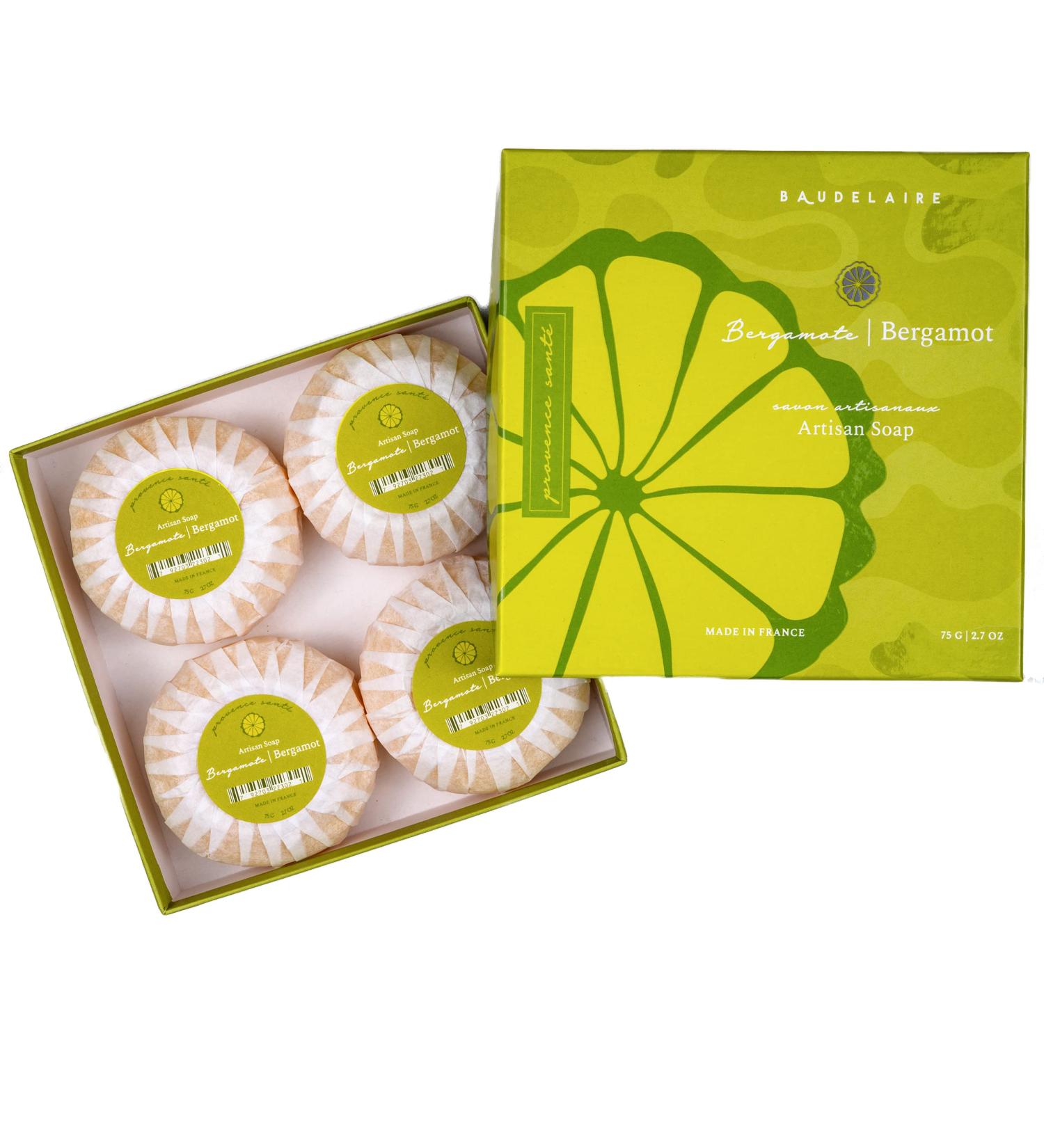 Provence Sante PS Gift Soap Bergamot 2.7oz 4 Bar Gift Box