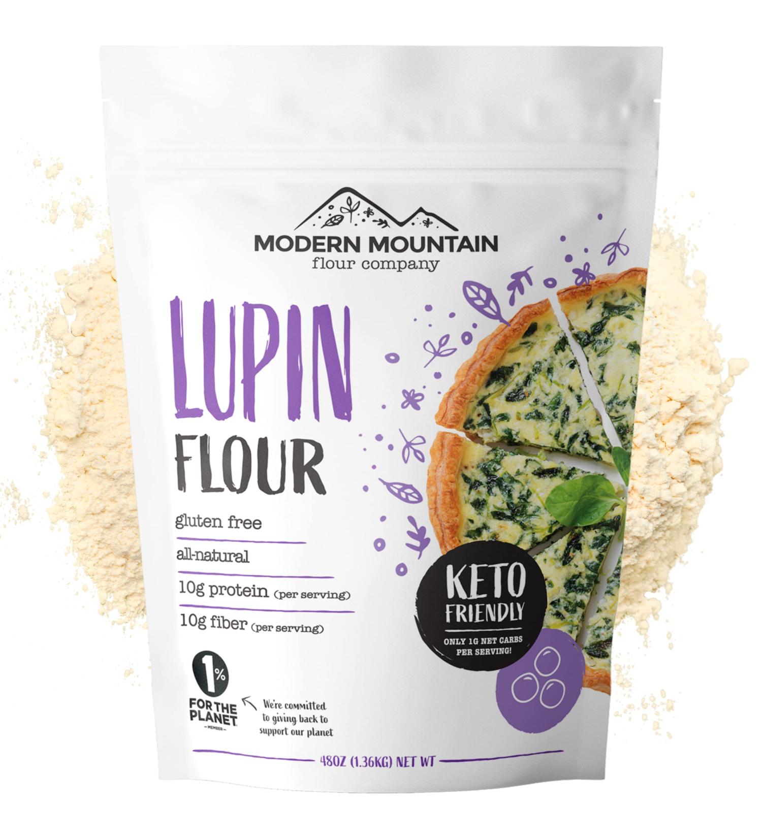 3 lb Lupin Flour: Low-Carb, High Protein & Fiber, Keto, Gluten-Free | 1g Net Carbs, Non-GMO, OU Kosher Certified - Buy Online on GoSupps.com
