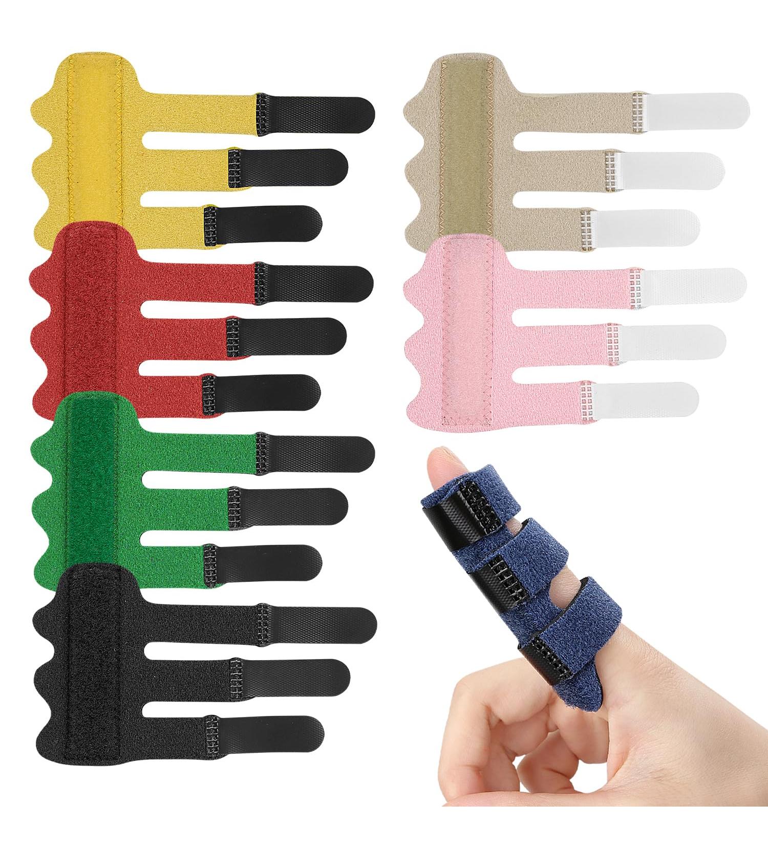 Finger Splint 4 Pcs Adjustable Trigger Finger Support Brace for Men and Women All Fingers (Pink) - Buy Online on GoSupps.com