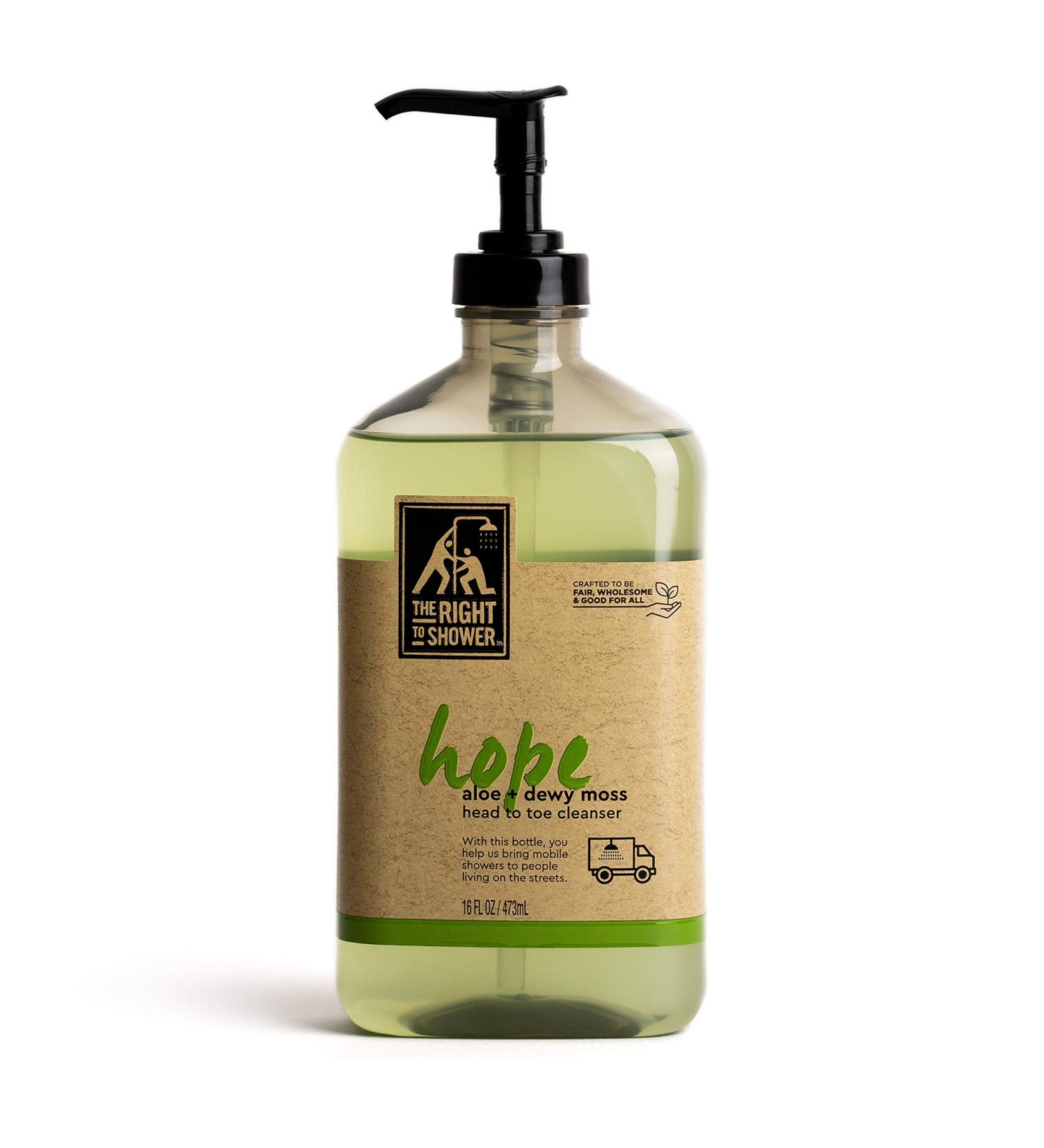 The Right to Shower Hope Body Wash - Aloe Vera + Dewy Moss - 16 Fl Oz - Buy Online on GoSupps.com