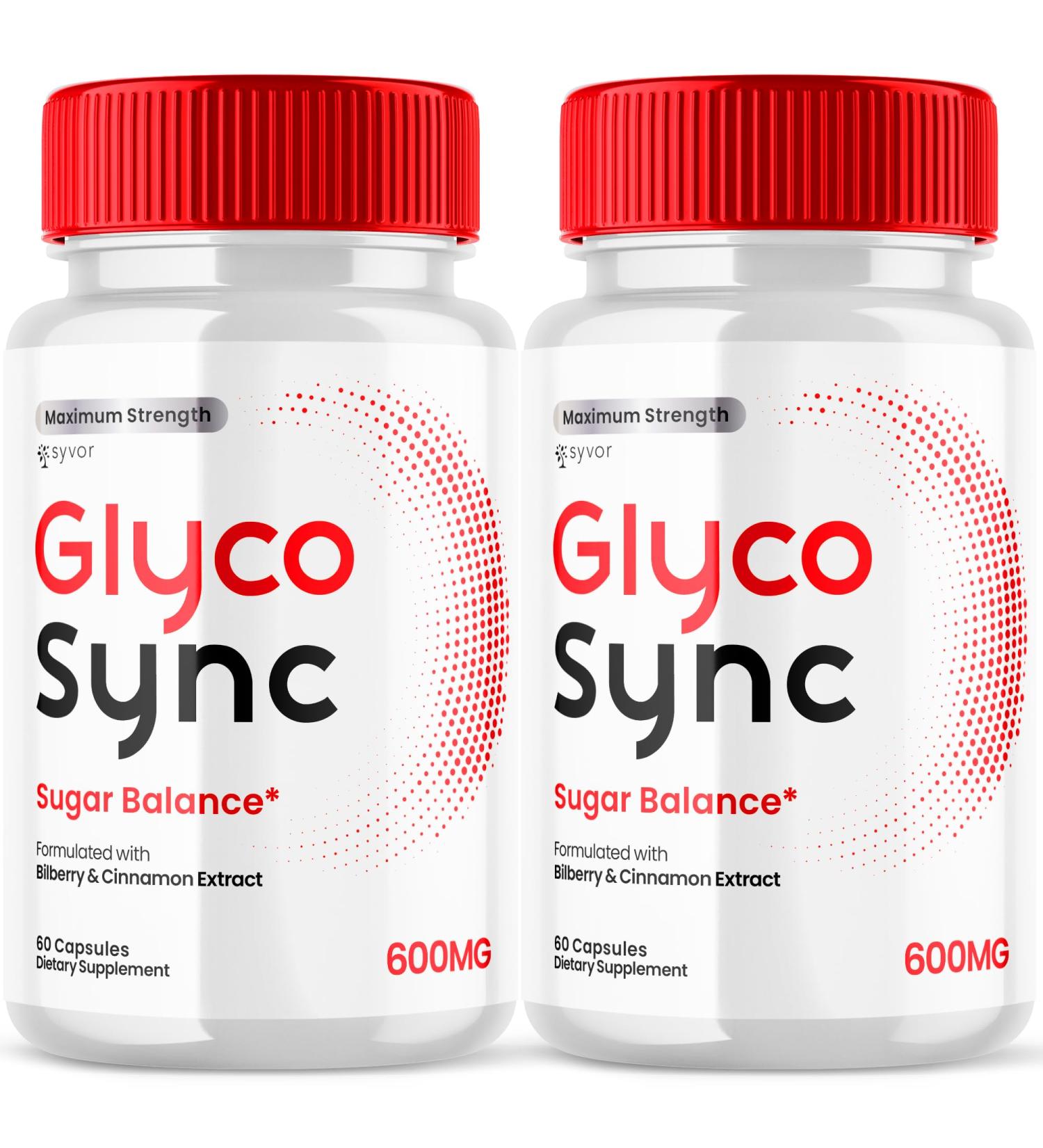 (2 Pack) Glyco Sync Capsules Official Glyco Sync Balance Pills with All Natural Ingredients Advanced Formula GlycoSync Joint Health and Wellness Support Max Strength for Men & Women (120 Capsules) - Buy Online on GoSupps.com