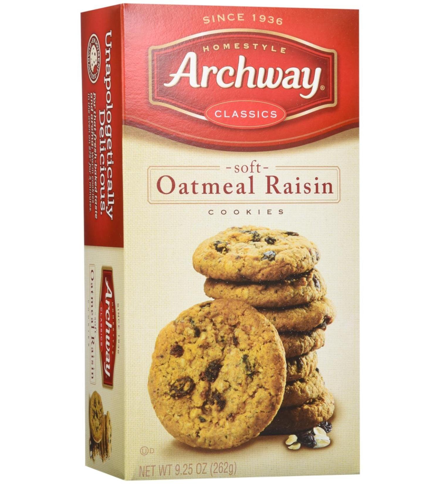 Archway Classic Soft Oatmeal Raisin Cookies, 9.25 Ounce