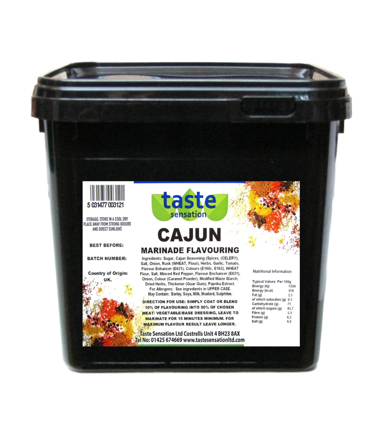 Cajun Marinade Flavouring - 2.5kg Catering Tub - Buy Online on GoSupps.com