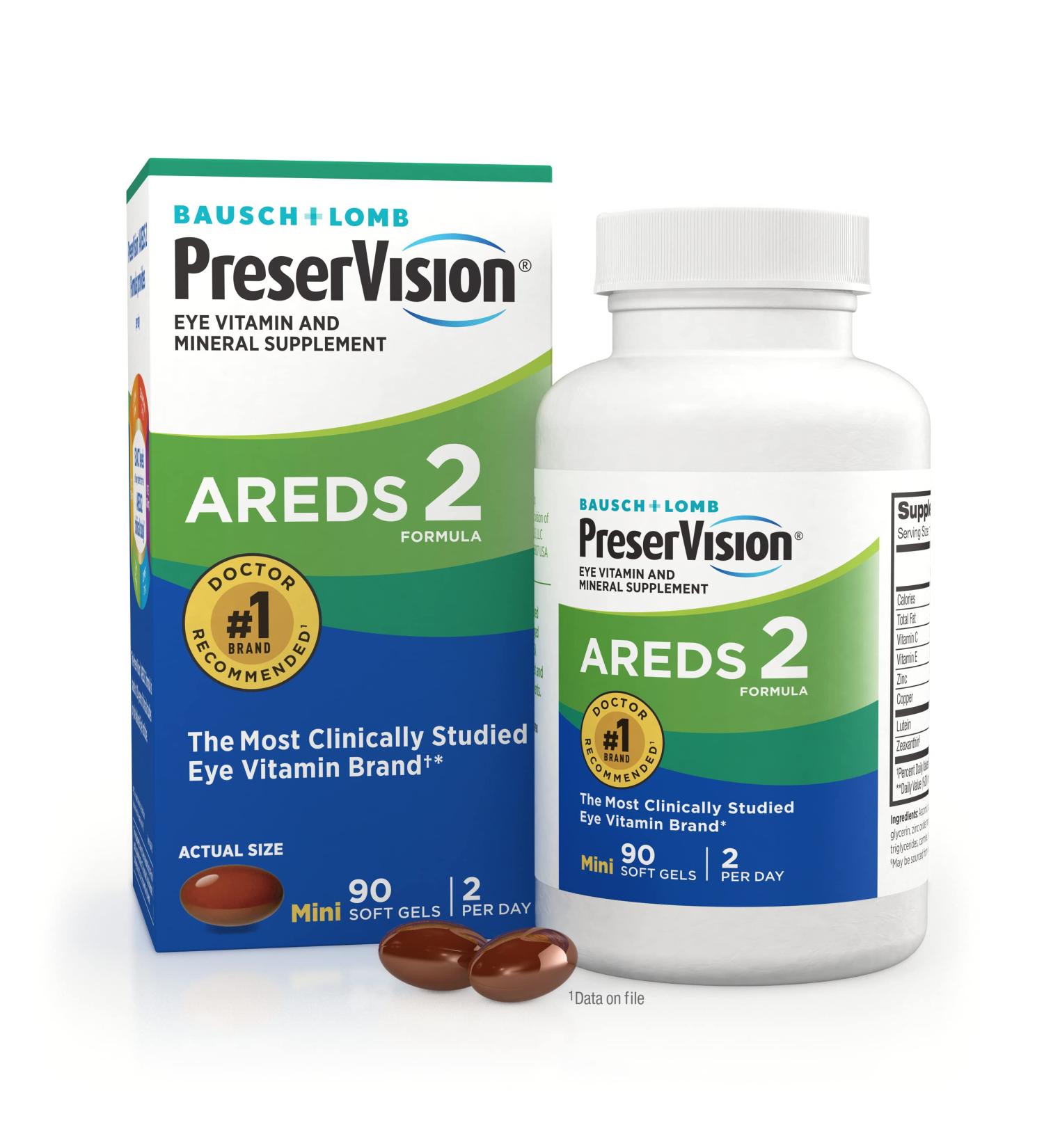 PreserVision AREDS 2 Formula - 90 Soft Gels for Eye Health - Buy Online on GoSupps.com