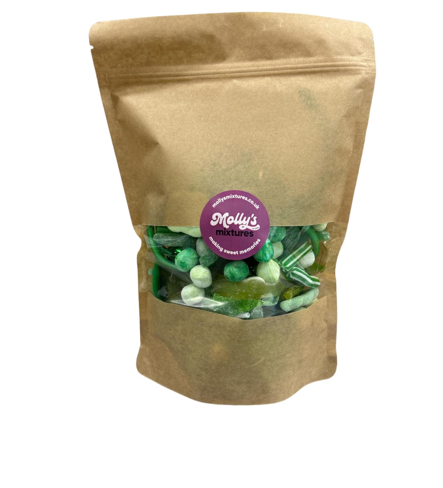 Molly's Mixtures Mix Up - 'Green Mix' - 1kg Jelly Pouch
