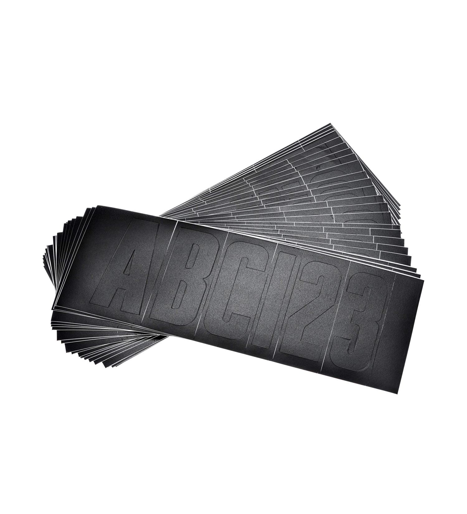 Attwood 14142-7 Waterproof 148-Piece Vinyl Boating Letter & Number Kit - Black - Buy Online on GoSupps.com