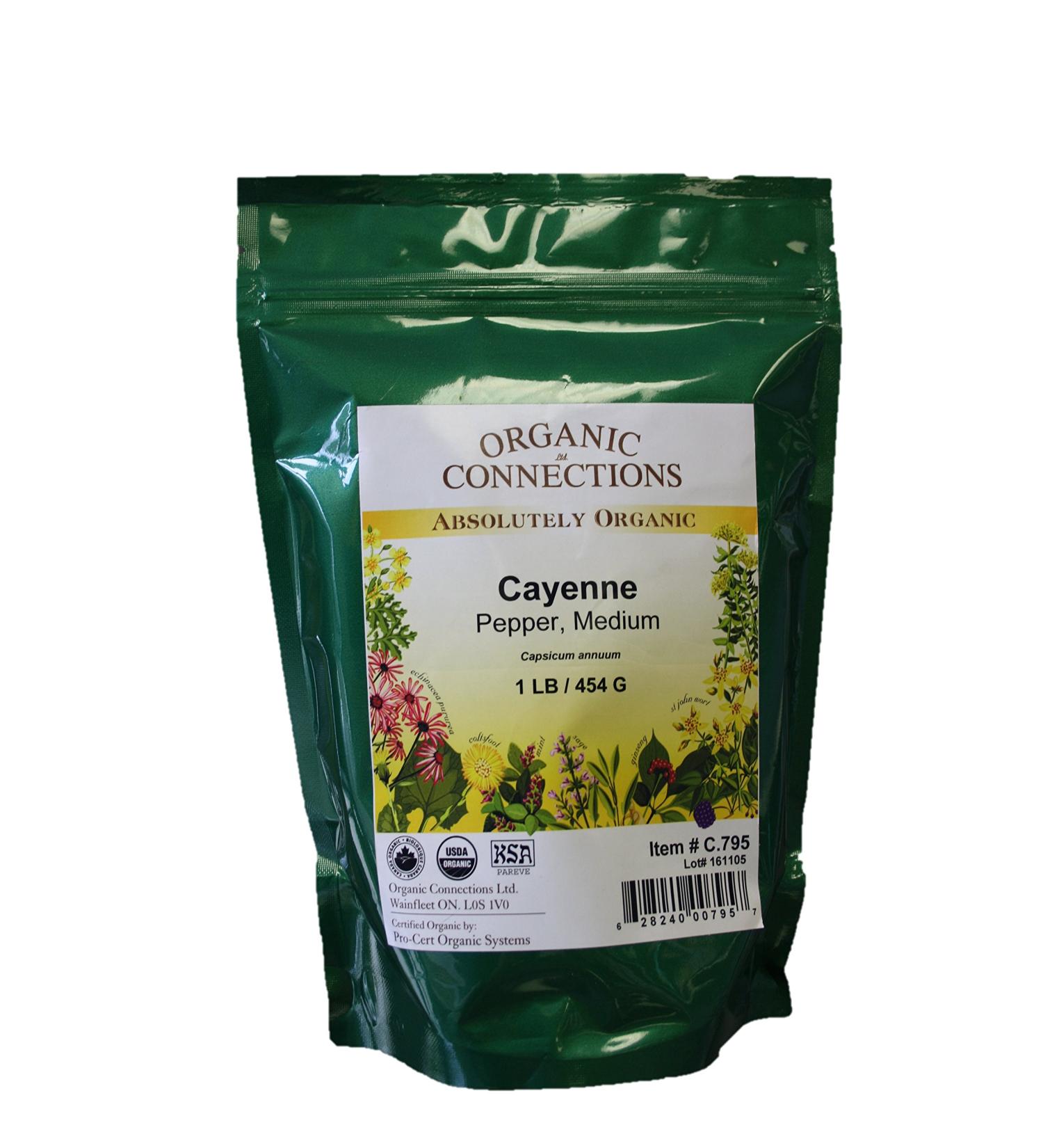 Cayenne Pepper Medium Organic (1 lb)