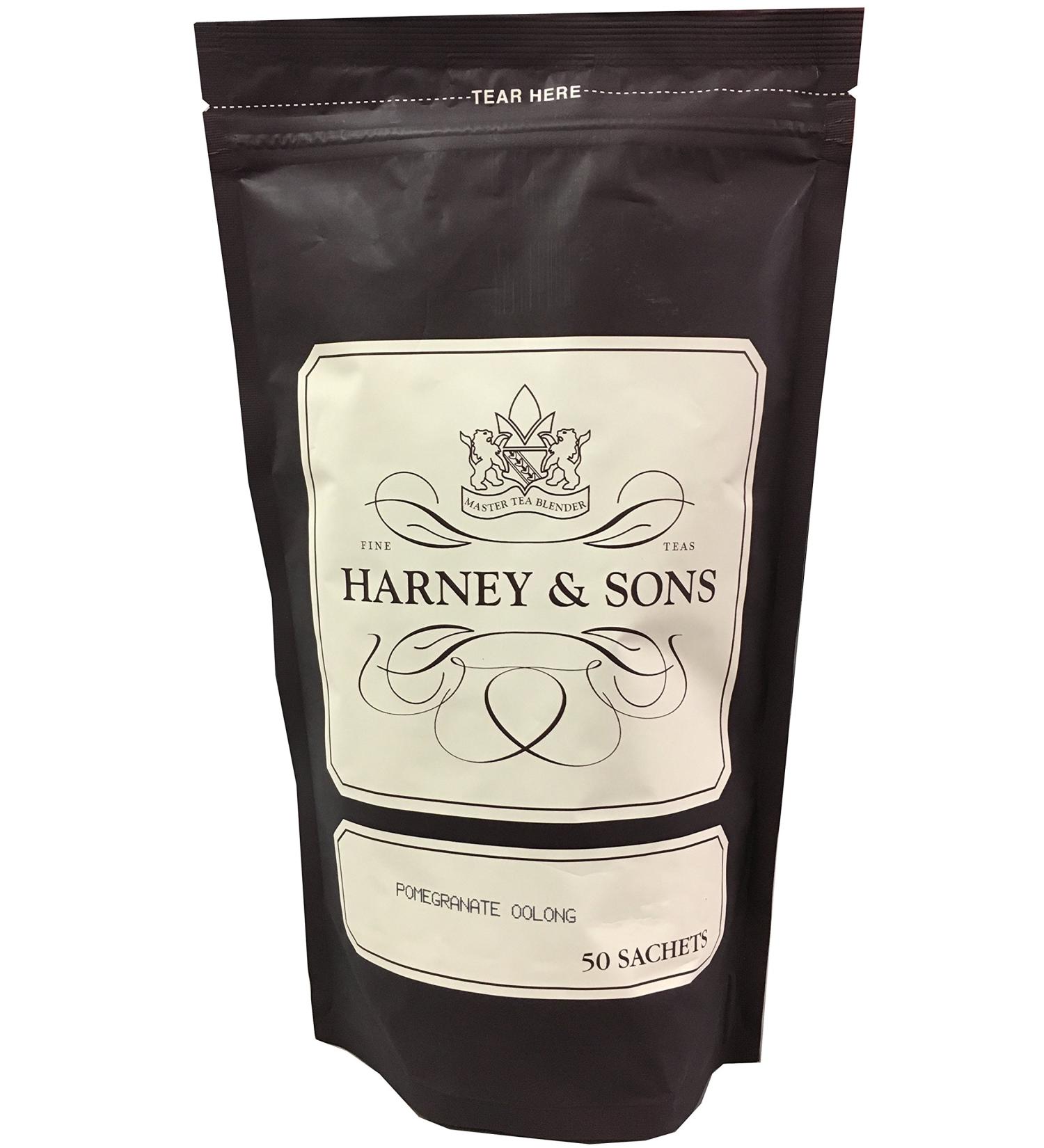 Harney & Sons Exotic Pomegranate Oolong Tea Sachet - Bag of 50 Tea Sachets