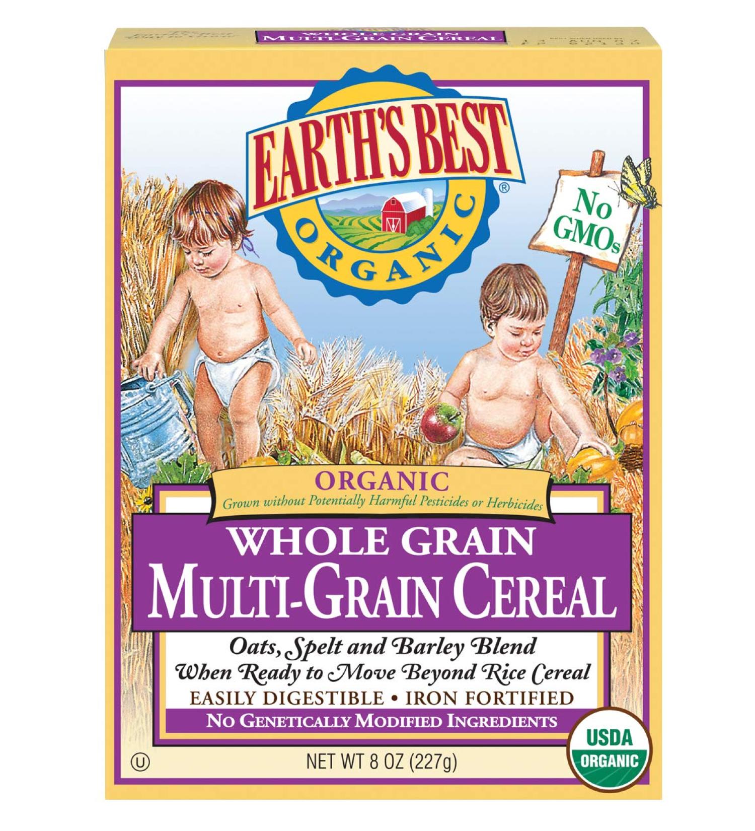 Earth's Best Baby Foods Whole Grain Multi-Grain Cereal 8 oz (227 g) by Earth's Best