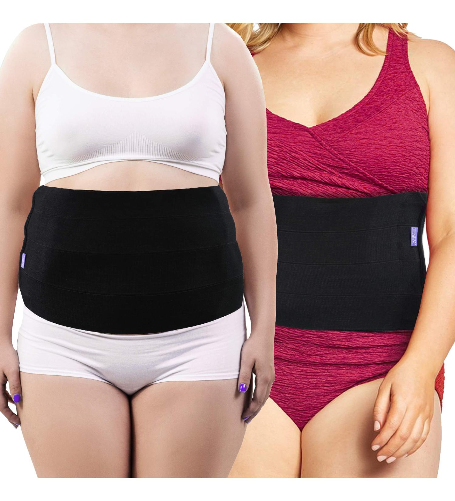 Plus Size Abdominal Binder for Post Surgery Support - Bariatric Stomach Wrap for Women and Men - Obesity Girdle for Liposuction and C-Section Recovery - 2XL (38-62 in) - Buy Online on GoSupps.com