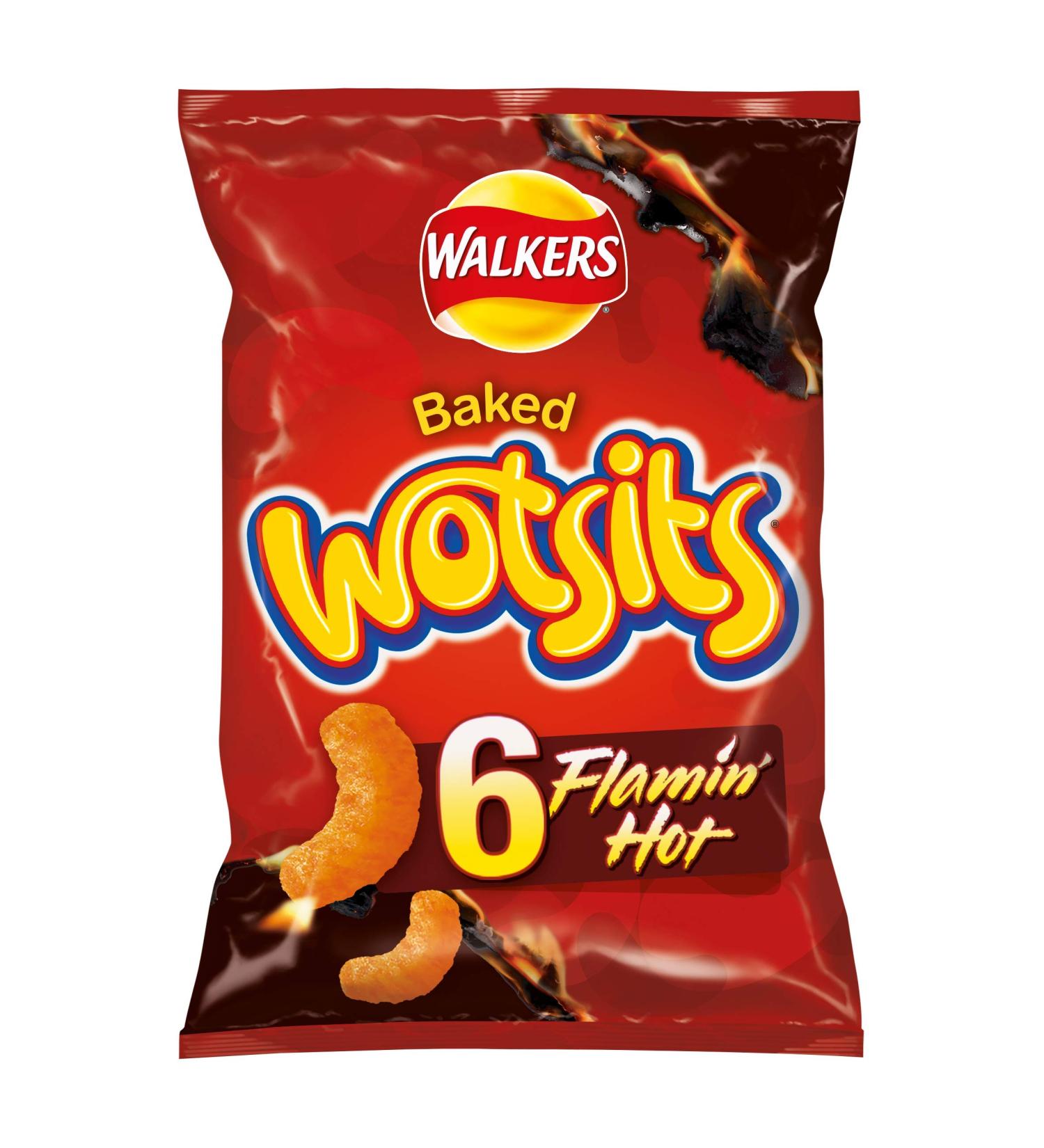  Walkers Walkers Wotsits Flamin Hot Snacks 16g (Pack of 6) - Buy Online on GoSupps.com