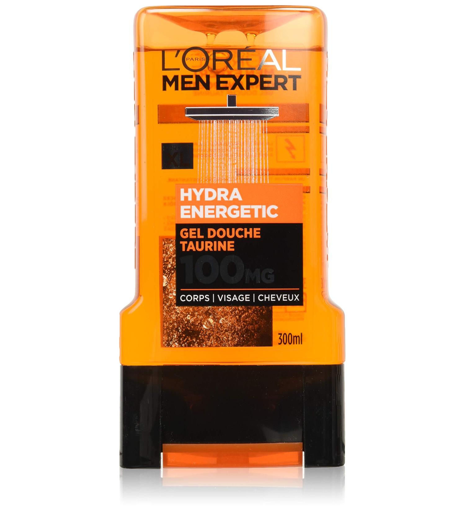 L'Or al Men Expert Hydra Energetic Instant Awakening Shower Gel for Men 300 ml - Buy Online on GoSupps.com