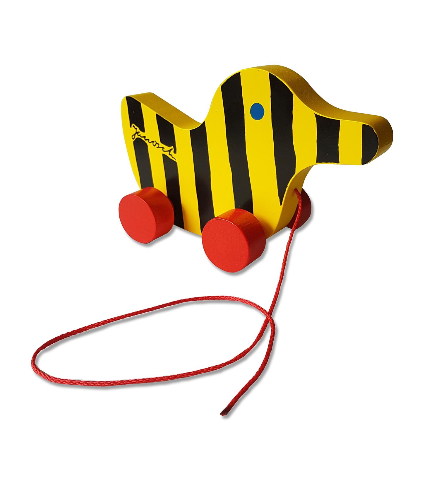 Buy Janosch Large Wooden Tiger Duck with String - Unique International Shipping - Buy Online on GoSupps.com