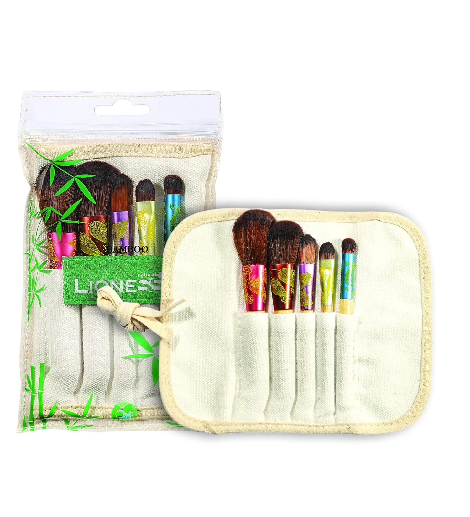 Le Jardin du Lin natural bamboo makeup brush set