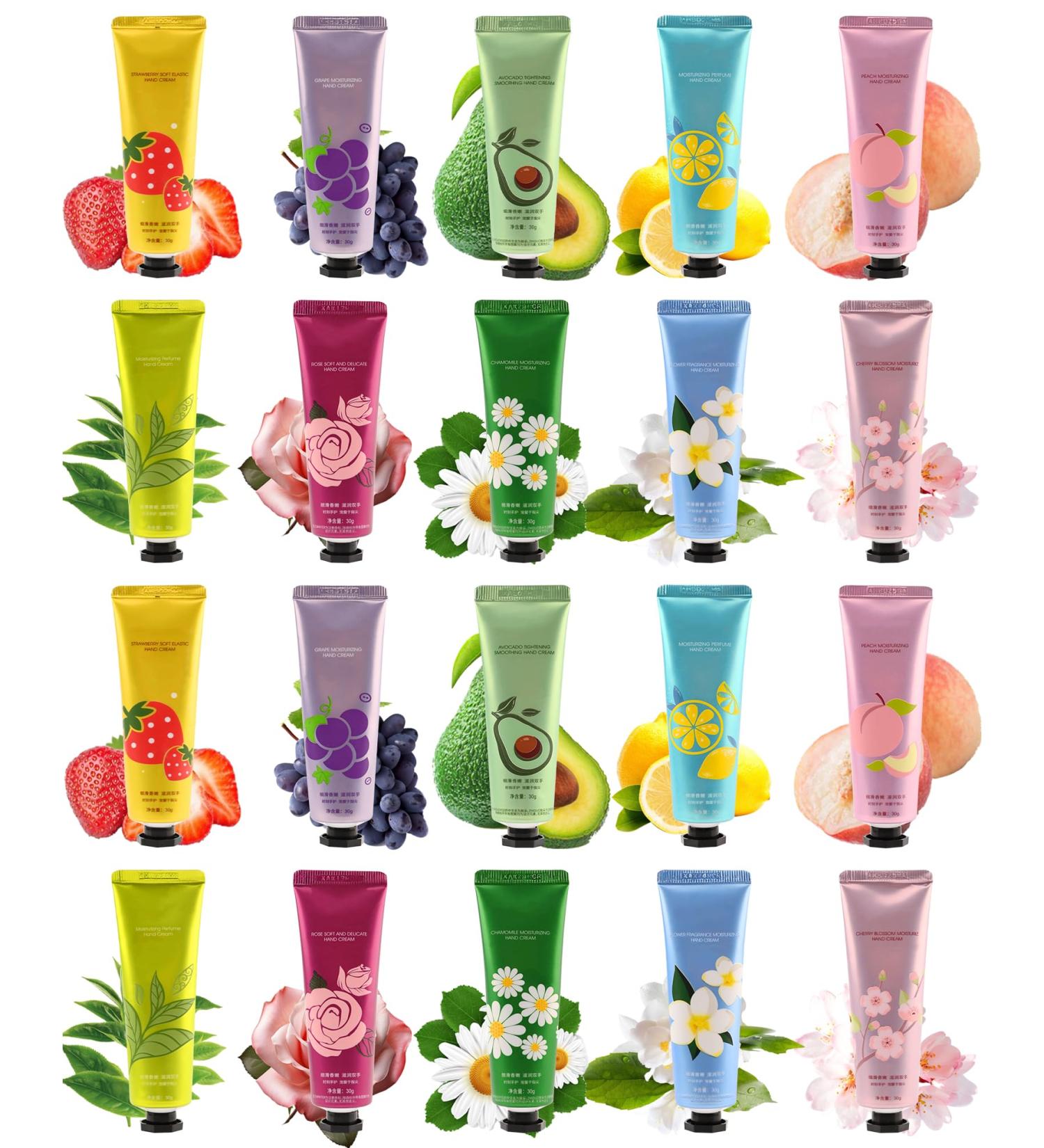 Upgrade Mini Hand Cream Gift Set-20Pcs Small Scented Hand Lotion for Dry Cracked Working Hands Natural Plant Fragrance Travel Size Bulk Hand Lotion Baby Bridal Shower Wedding Favors Gift for Women 30.01 g (Pack of 1) - Buy Online on GoSupps.com