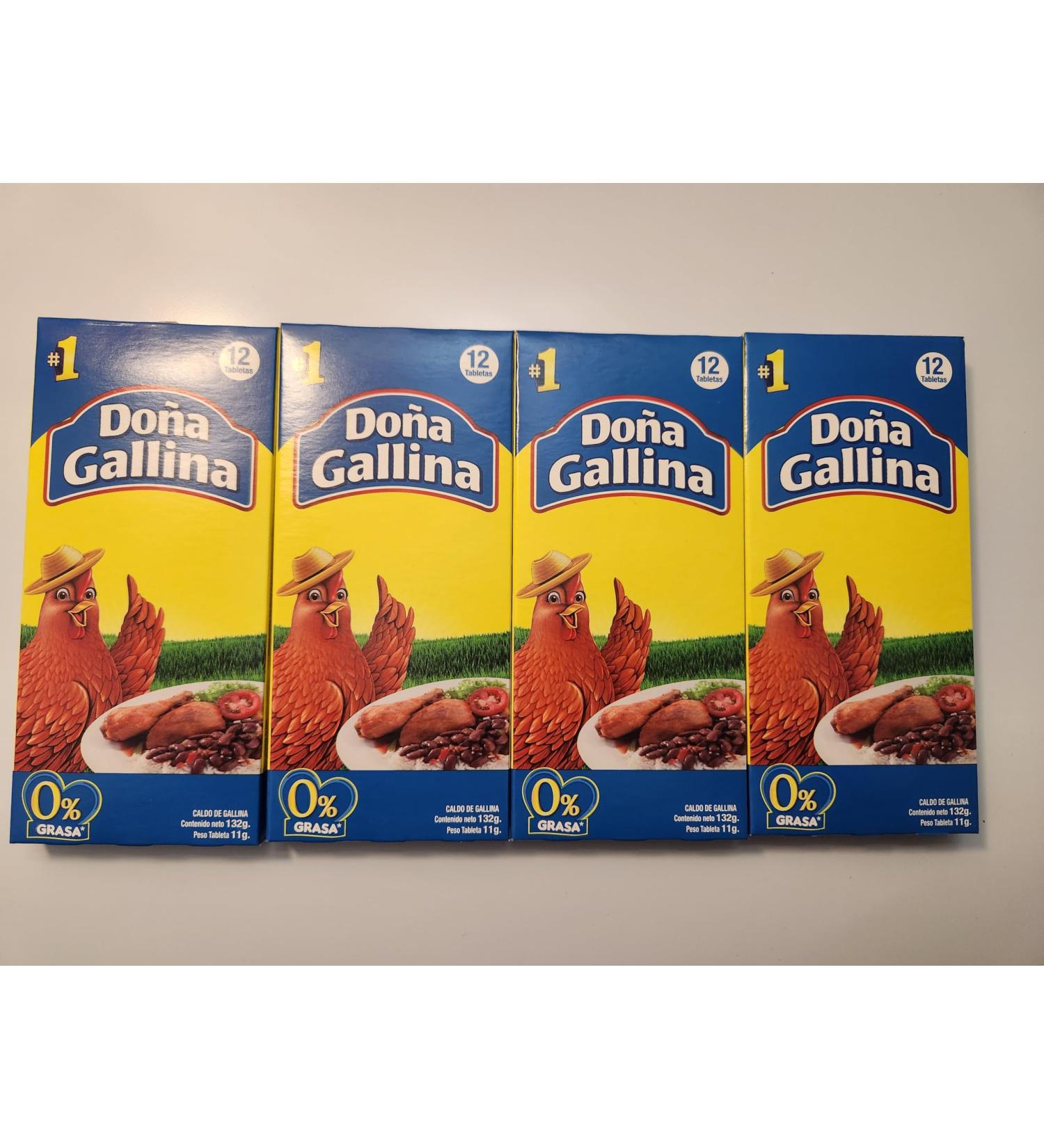Dona Gallina 4 Packages Chicken Bouillon with 12 tables each.
