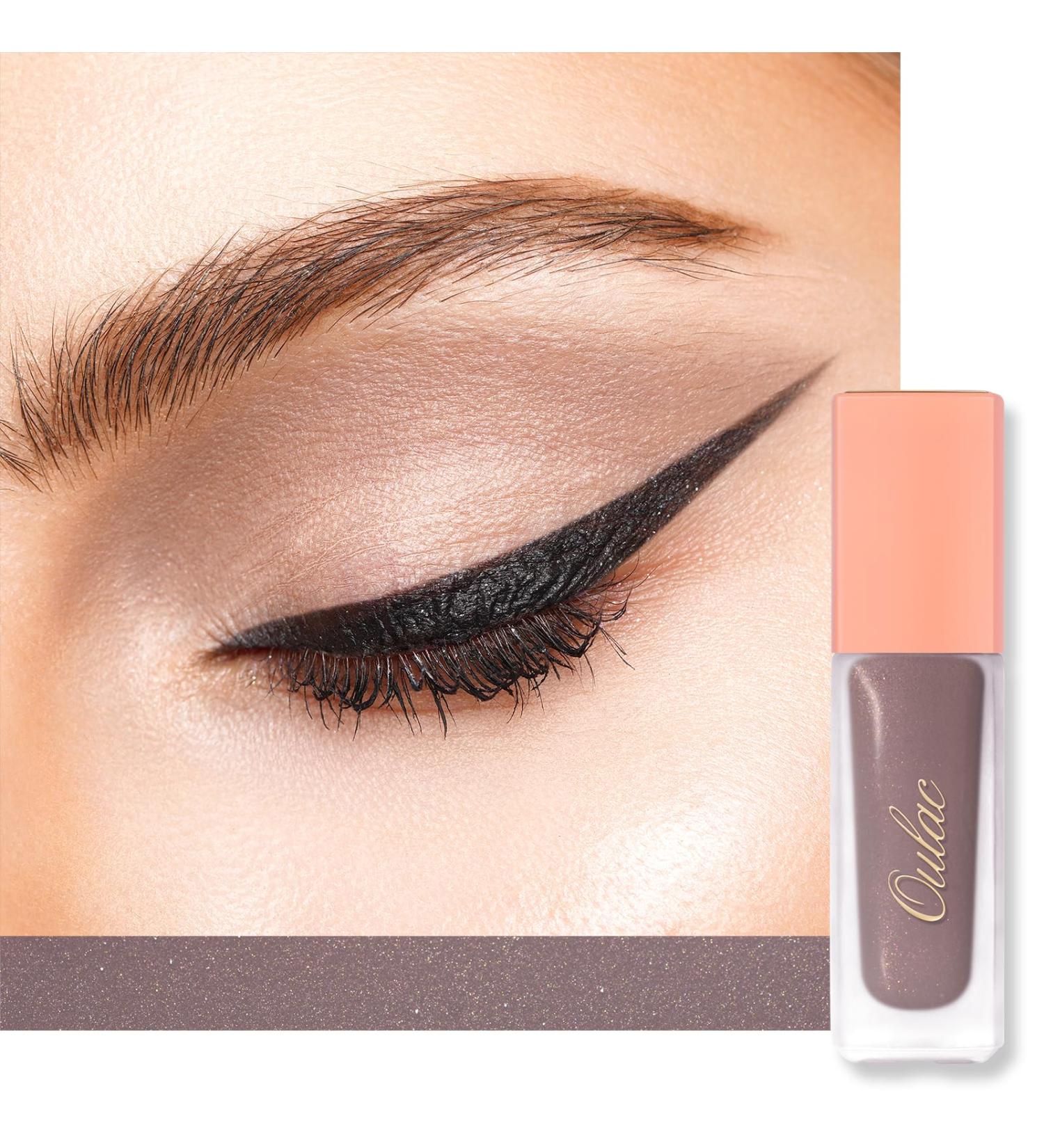 Oulac Liquid Eyeshadow Satin Finish - Multi-Use Grey Eyeshadow & Eye Primer | Blendable Smooth Eye Make-up Crease-Resistant Non-Greasy Vegan Cruelty-Free Dawn (SA07) - Buy Online on GoSupps.com