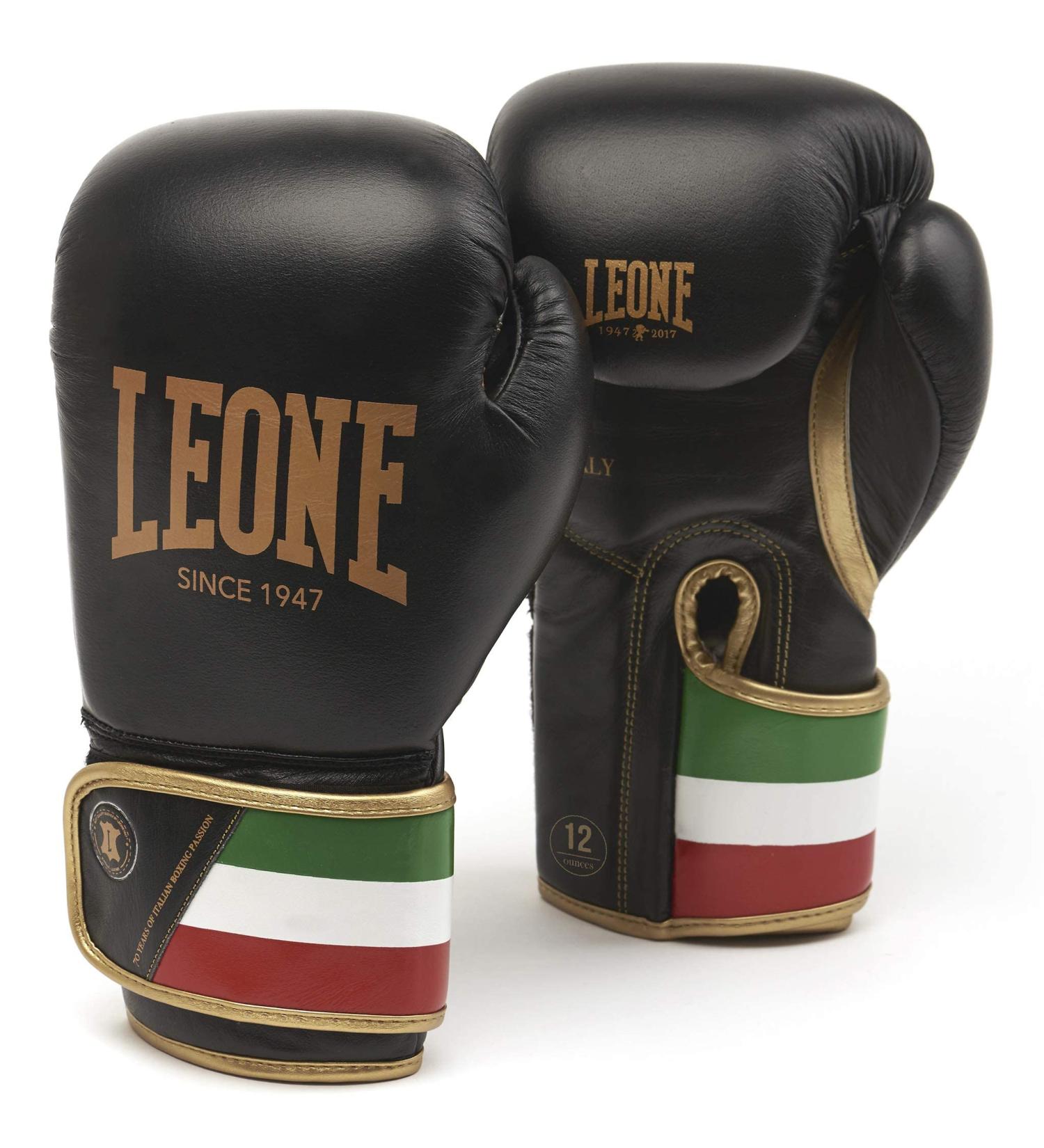 LEONE 1947 Boxing Gloves 16 Oz - Unisex Adult GN039 Black | Best International Shipping - Buy Online on GoSupps.com