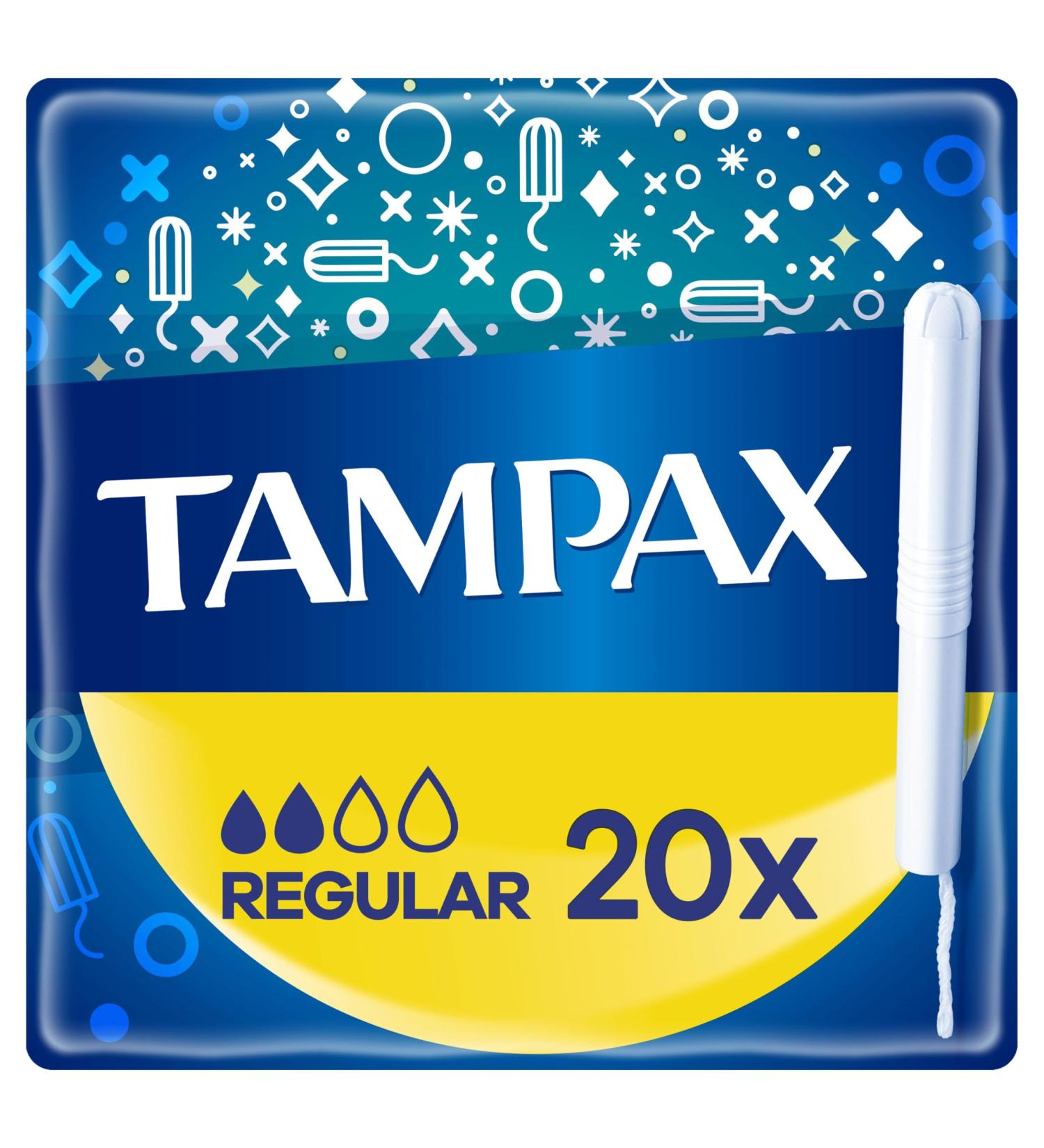 Tampax Regular Tampons with Cardboard Applicator Pack of 20 - Buy Online on GoSupps.com
